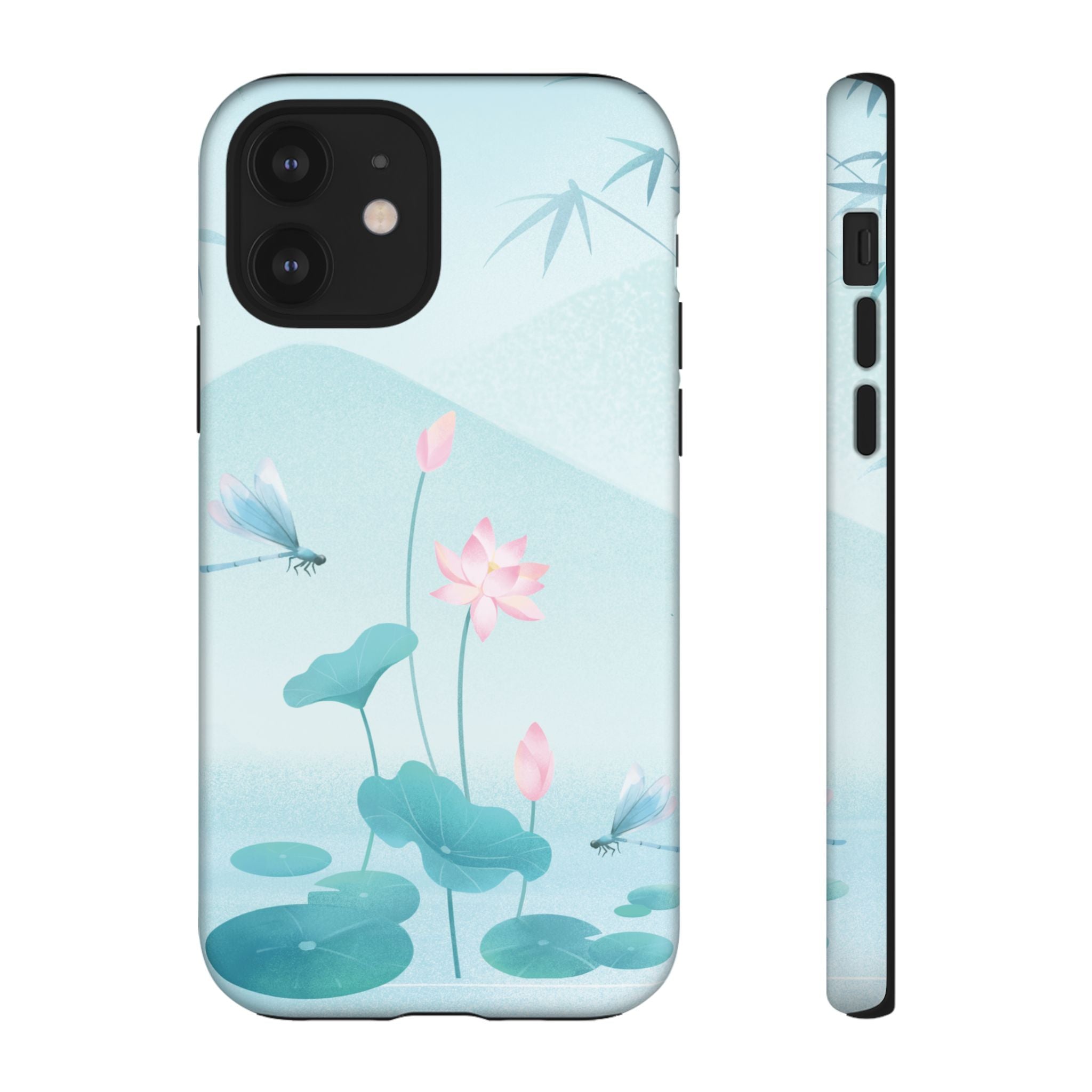 Lotus Pond Phone Case — Serene Floral iPhone Protective Cover