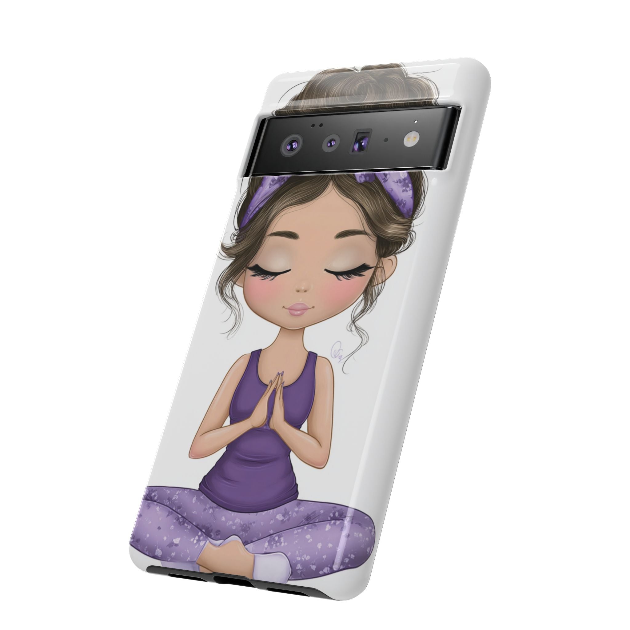 Yoga Phone Case for Mindfulness Gift for Yogis, Meditation Accessory, Zen Vibe
