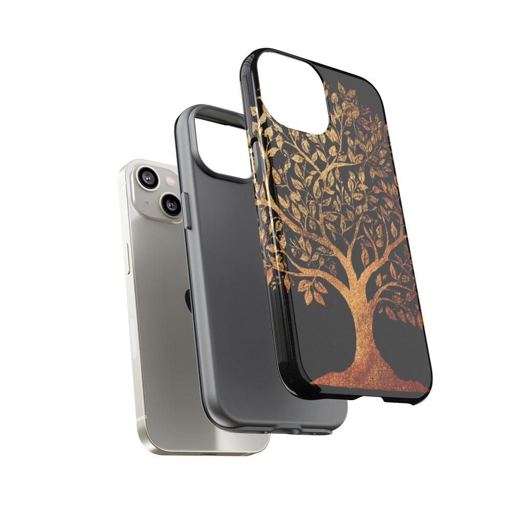 Golden Tree Phone Case, Tough Cases, Nature Lover Gift