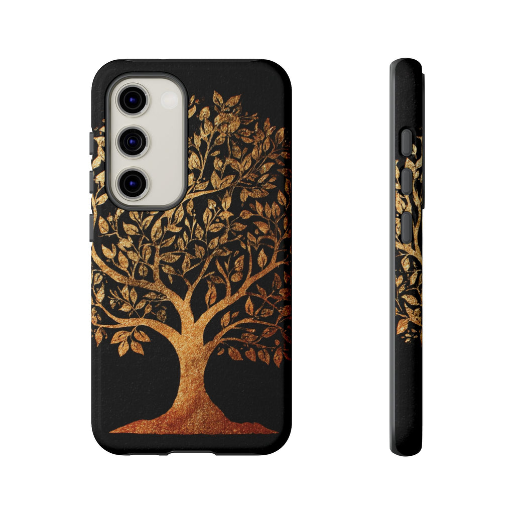 Golden Tree Phone Case, Tough Cases, Nature Lover Gift