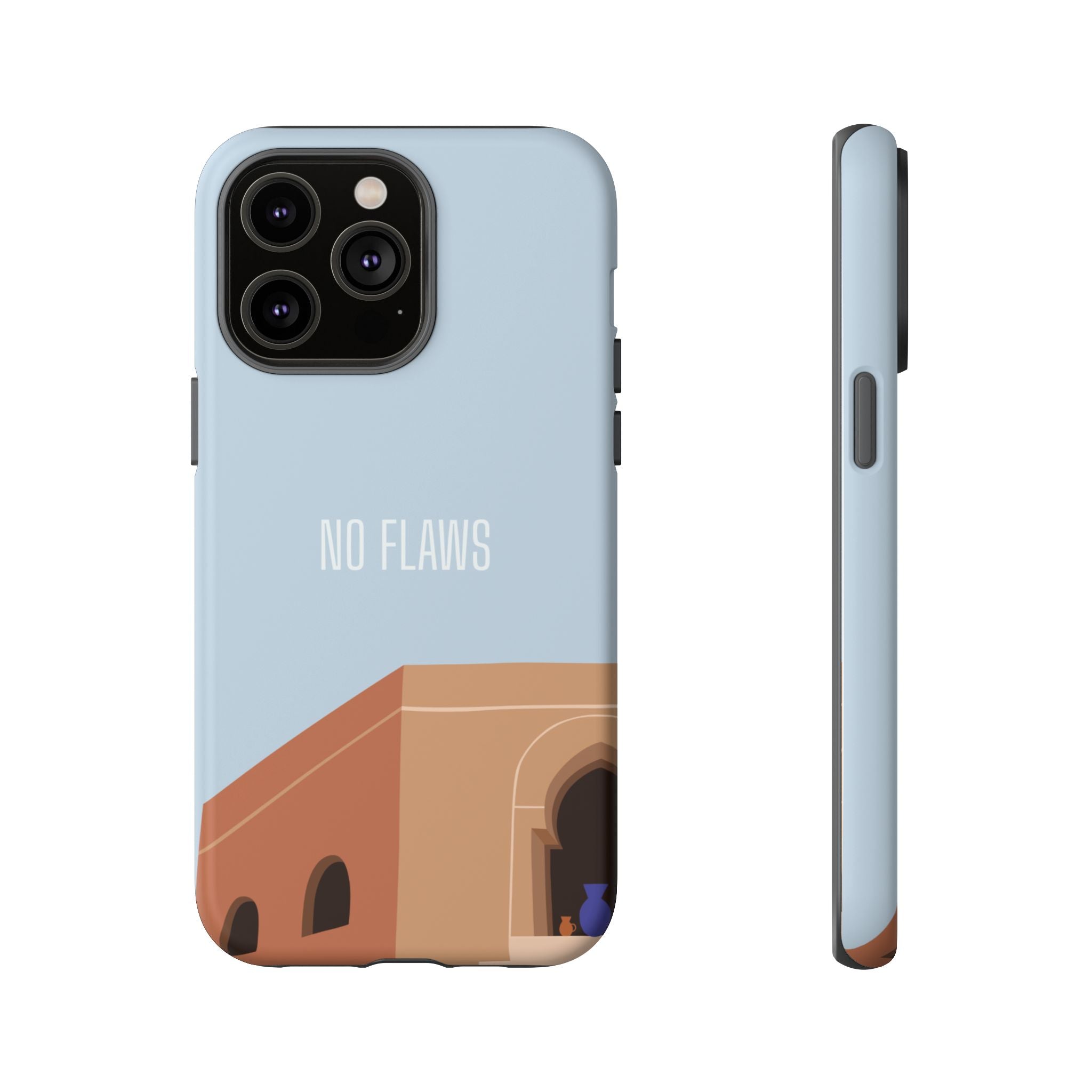 Minimal Desert Illustration “No Flaws” Protective Tough Case