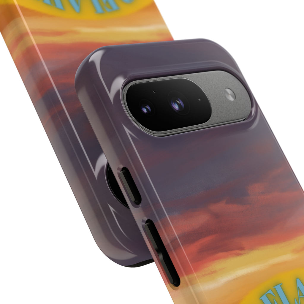 Sunset 'No Flaws' Tough Phone Case — Tropical Beach Protective Cover