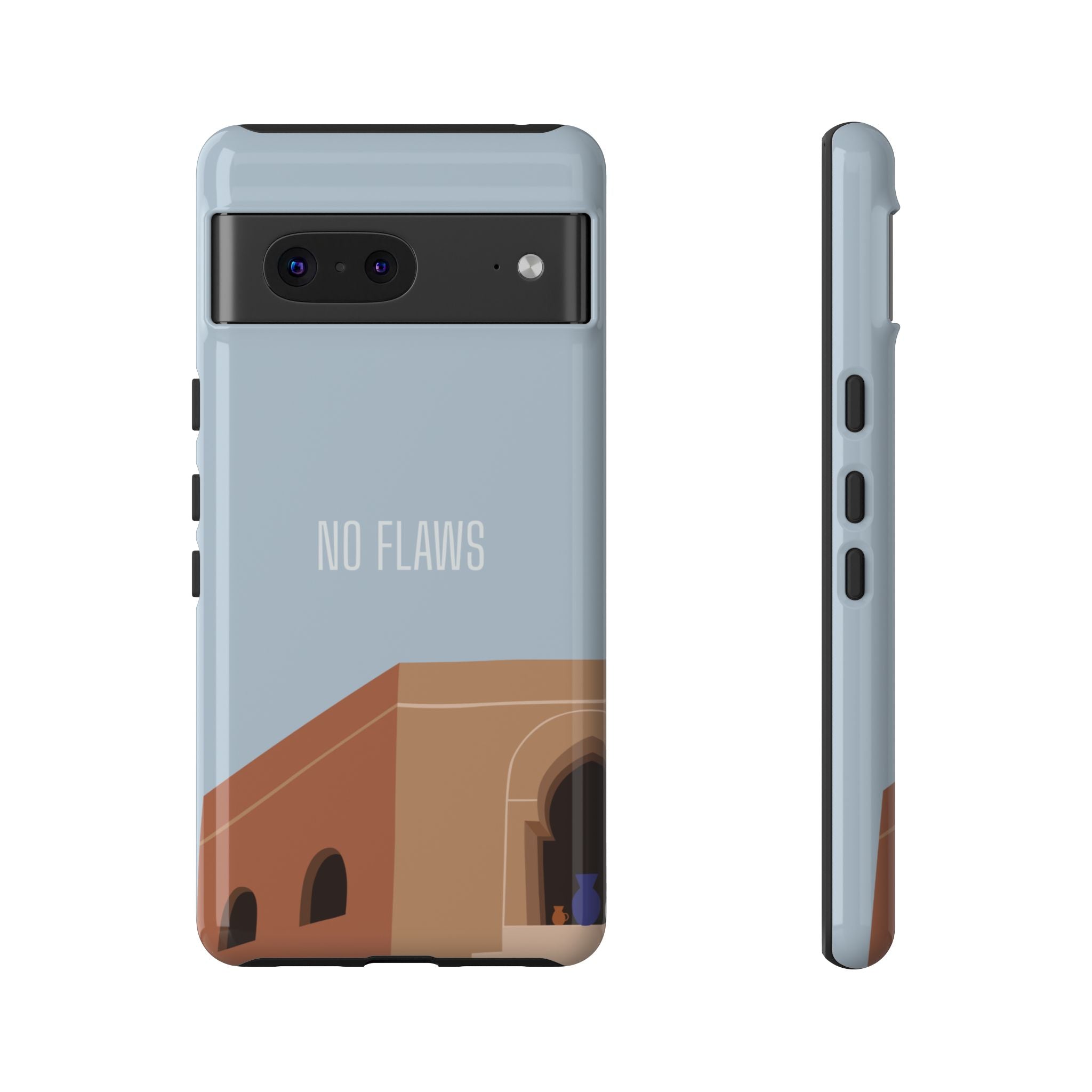Minimal Desert Illustration “No Flaws” Protective Tough Case