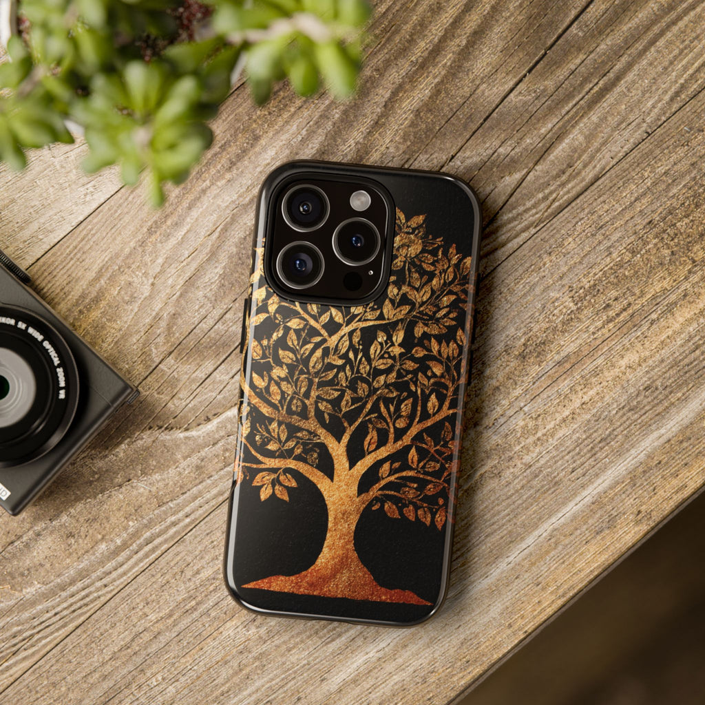 Golden Tree Phone Case, Tough Cases, Nature Lover Gift