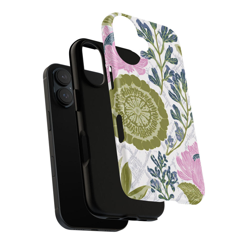 Floral Phone Case, Tough Cases with Elegant Design, Stylish Phone Accessories