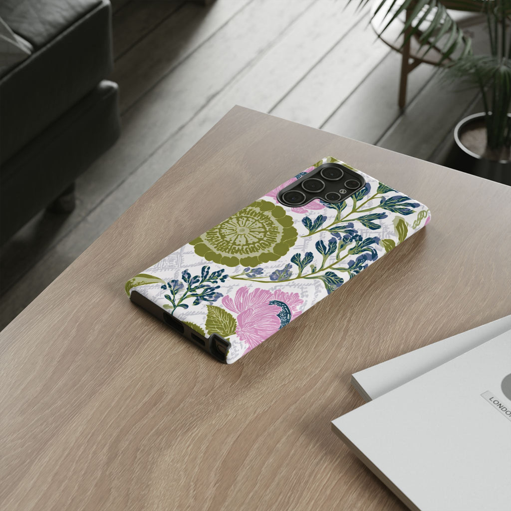 Floral Phone Case, Tough Cases with Elegant Design, Stylish Phone Accessories