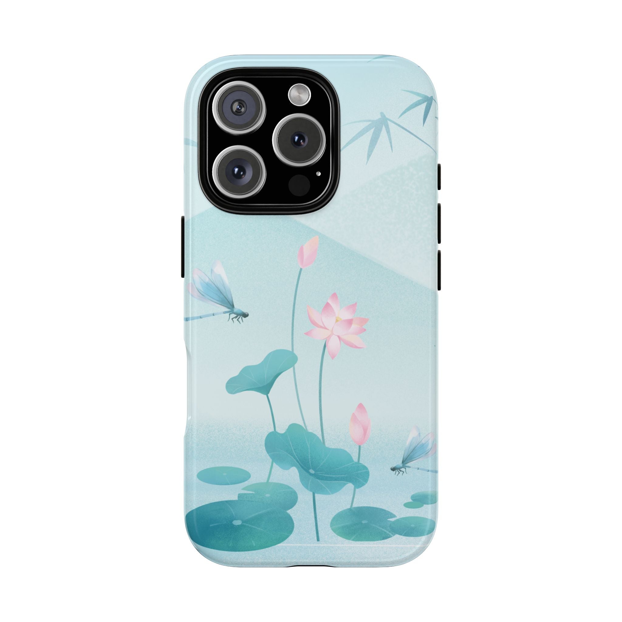 Lotus Pond Phone Case — Serene Floral iPhone Protective Cover