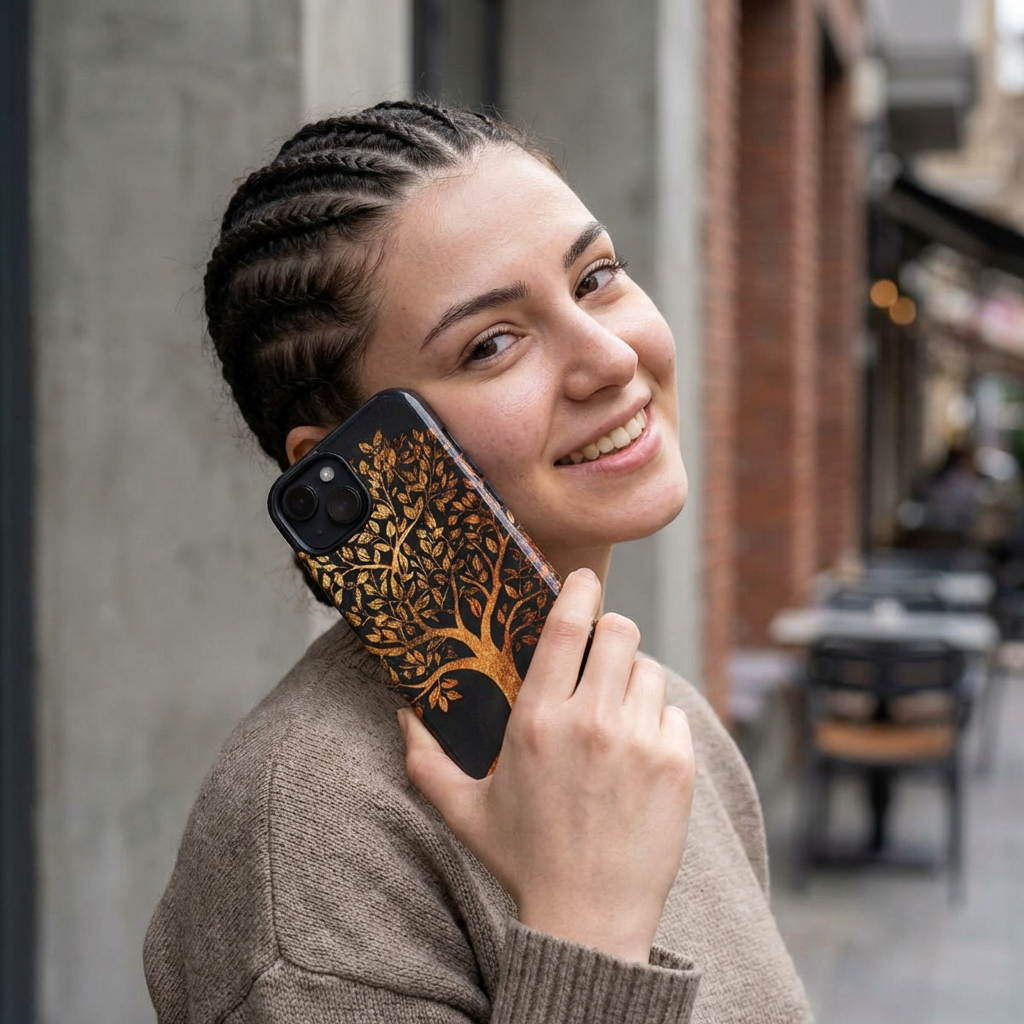 Golden Tree Phone Case, Tough Cases, Nature Lover Gift