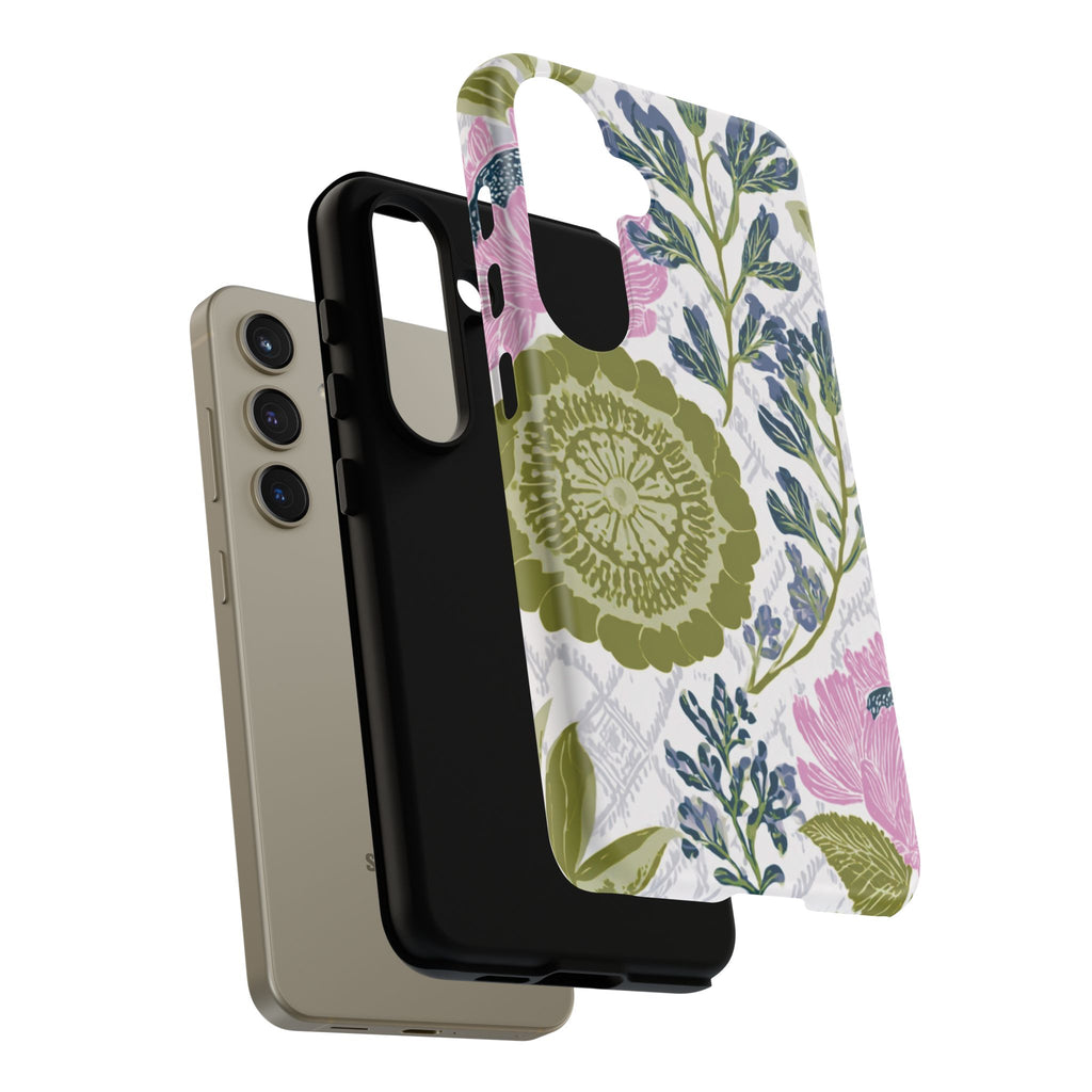 Floral Phone Case, Tough Cases with Elegant Design, Stylish Phone Accessories