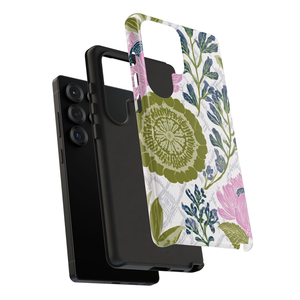 Floral Phone Case, Tough Cases with Elegant Design, Stylish Phone Accessories