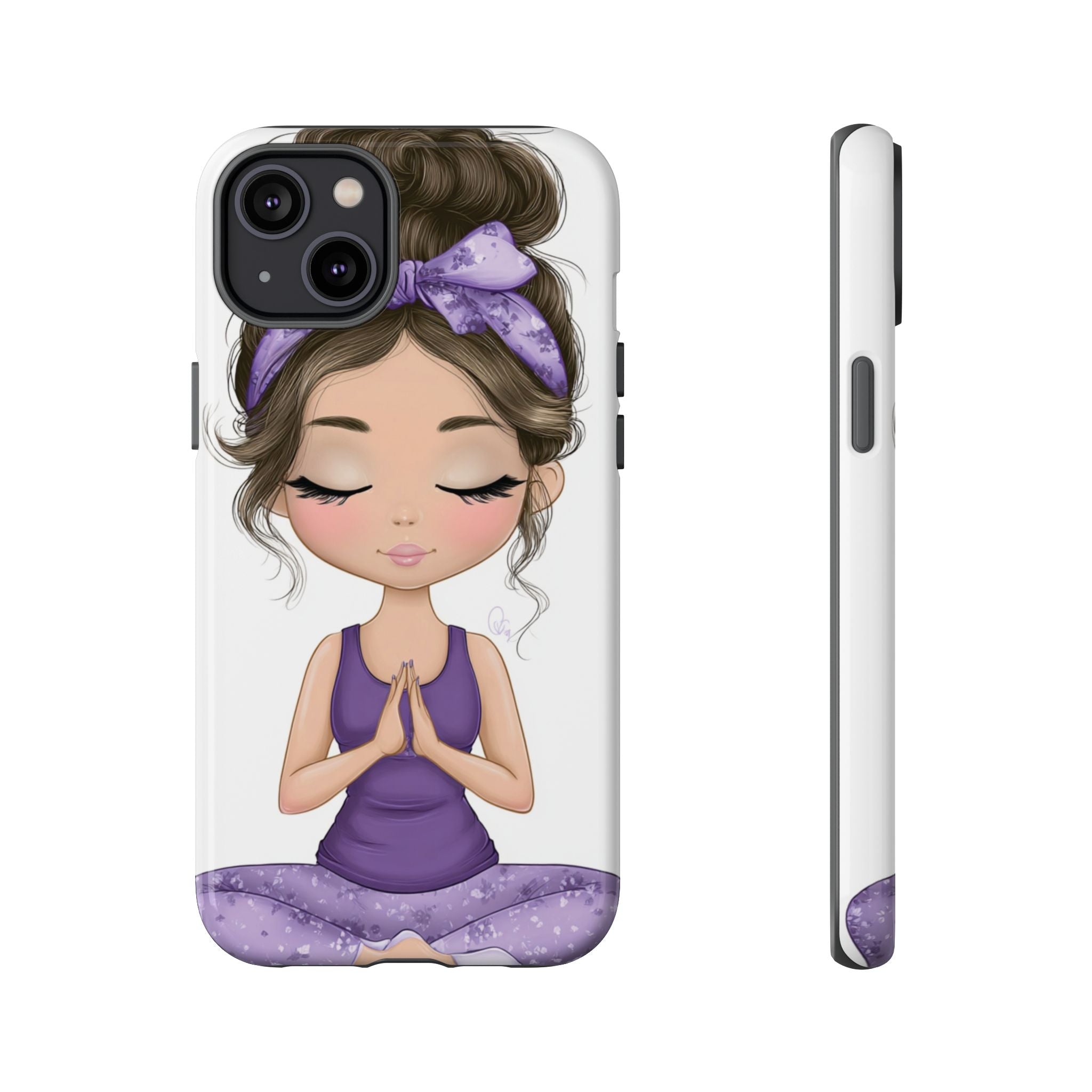 Yoga Phone Case for Mindfulness Gift for Yogis, Meditation Accessory, Zen Vibe