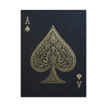 Ace of Spades Gold Foil Canvas Art – Playing Card Wall Decor