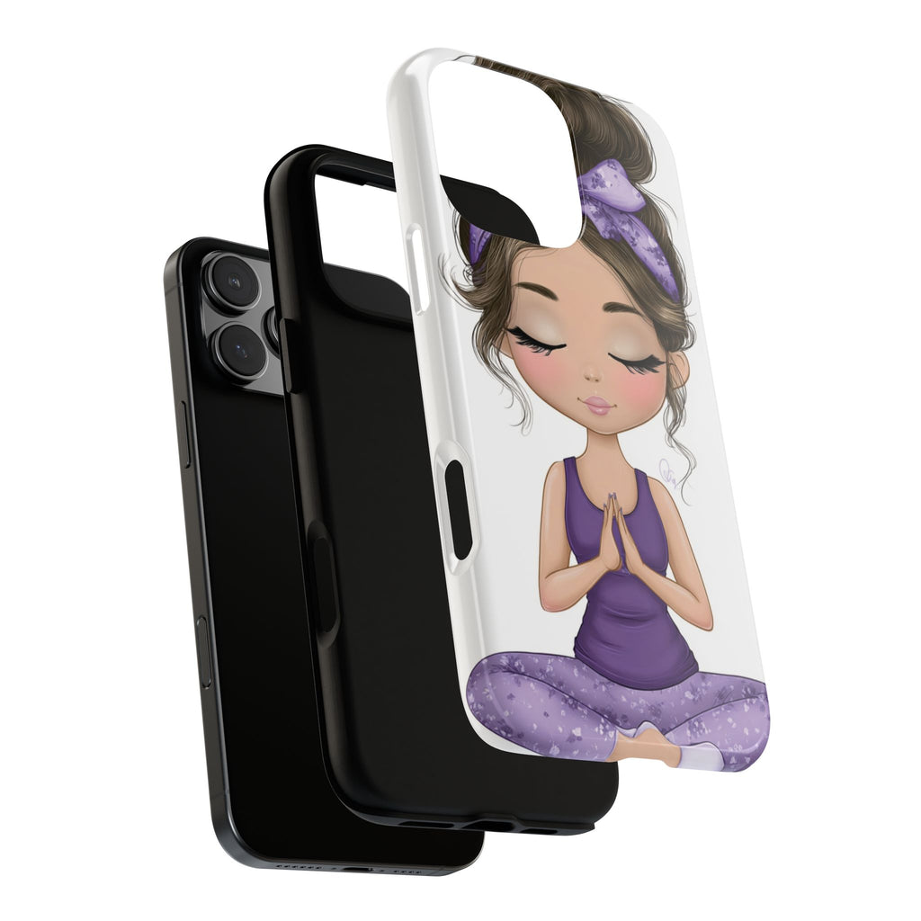 Yoga Phone Case for Mindfulness Gift for Yogis, Meditation Accessory, Zen Vibe