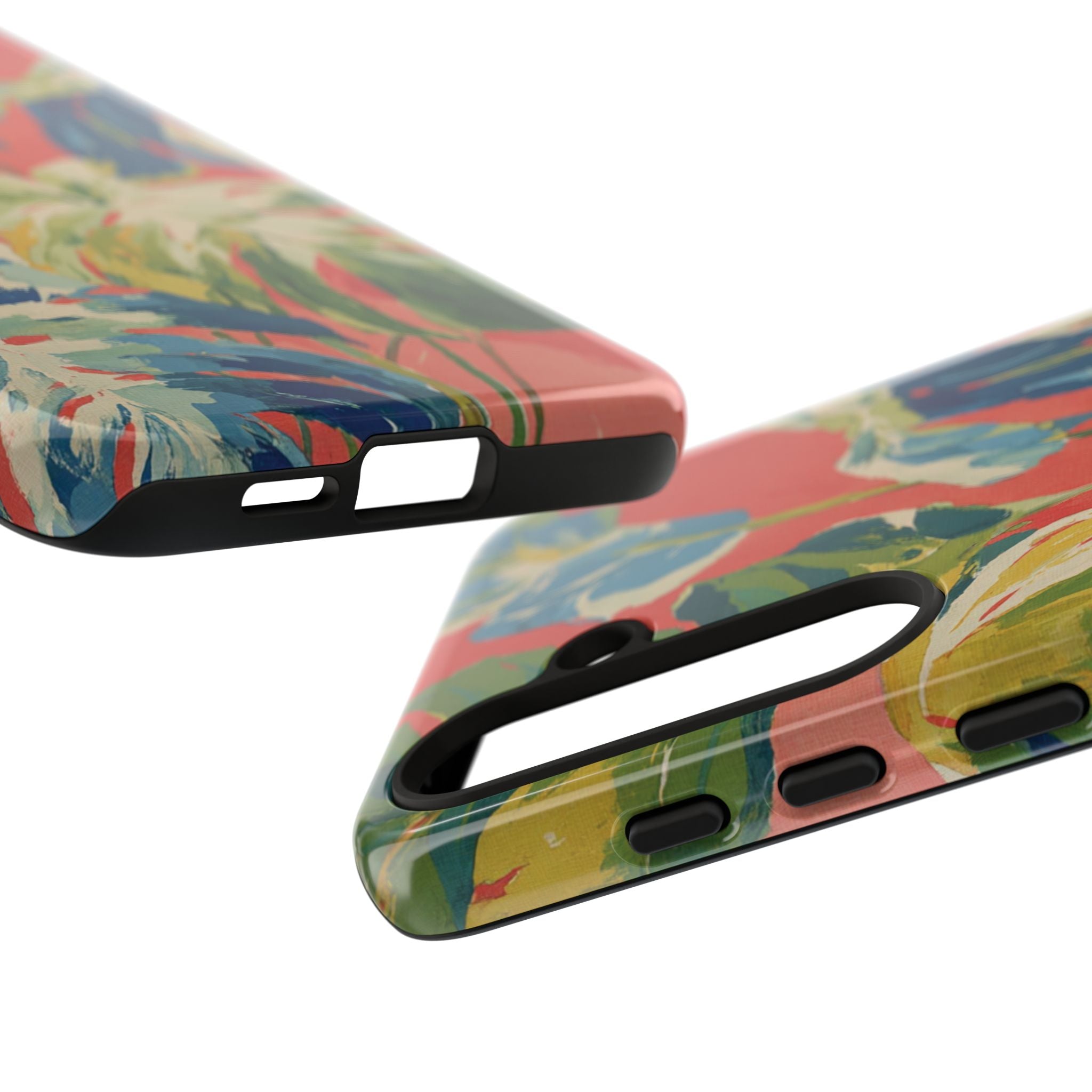 Tropical Phone Case, Floral Tough Case, Vibrant Phone Cover for Summer
