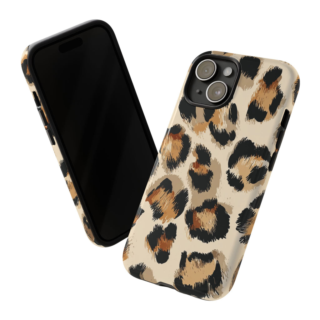 Stylish Leopard Print Phone Case, Animal Print, Tough Case, Gift for Her