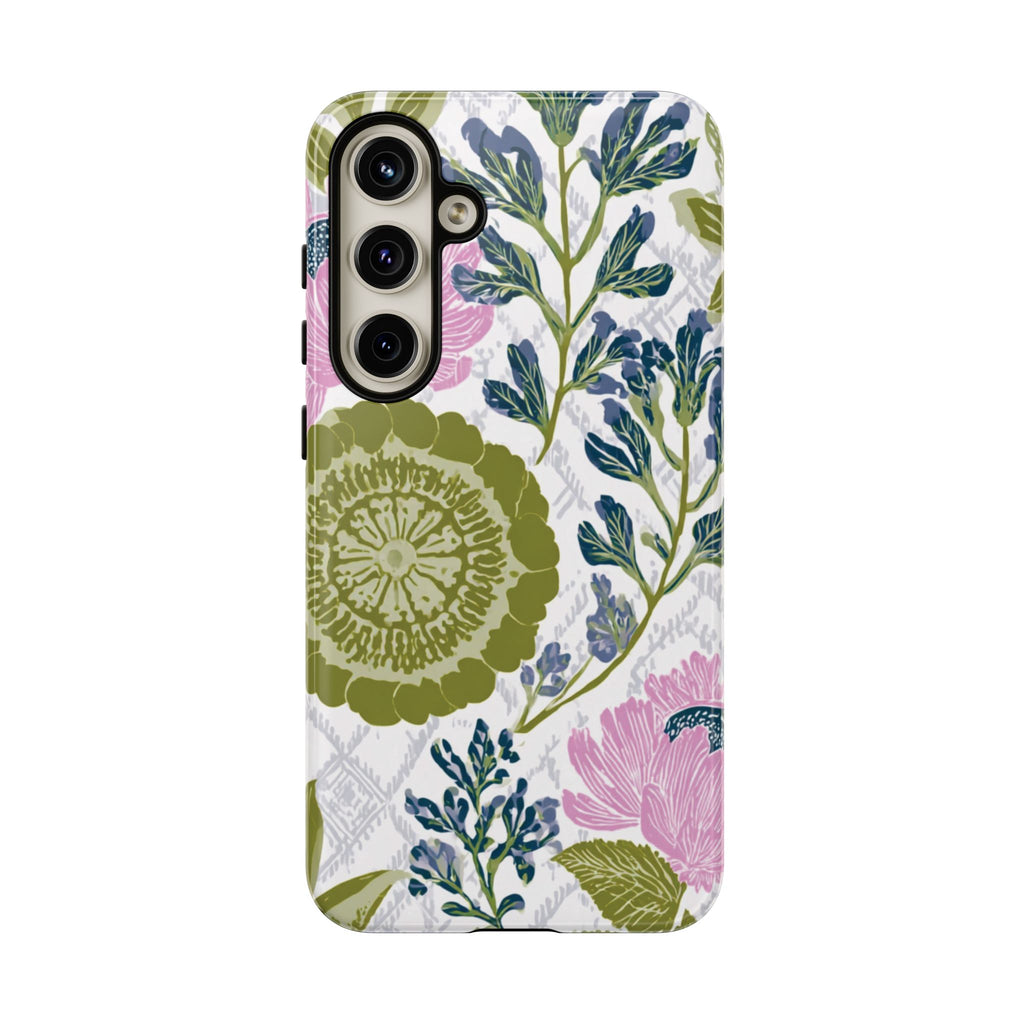 Floral Phone Case, Tough Cases with Elegant Design, Stylish Phone Accessories