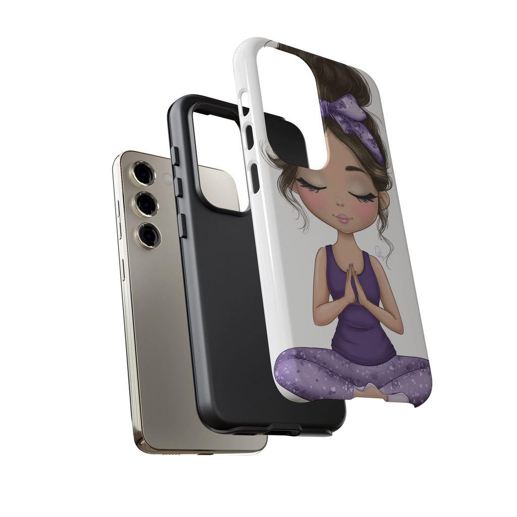 Yoga Phone Case for Mindfulness Gift for Yogis, Meditation Accessory, Zen Vibe