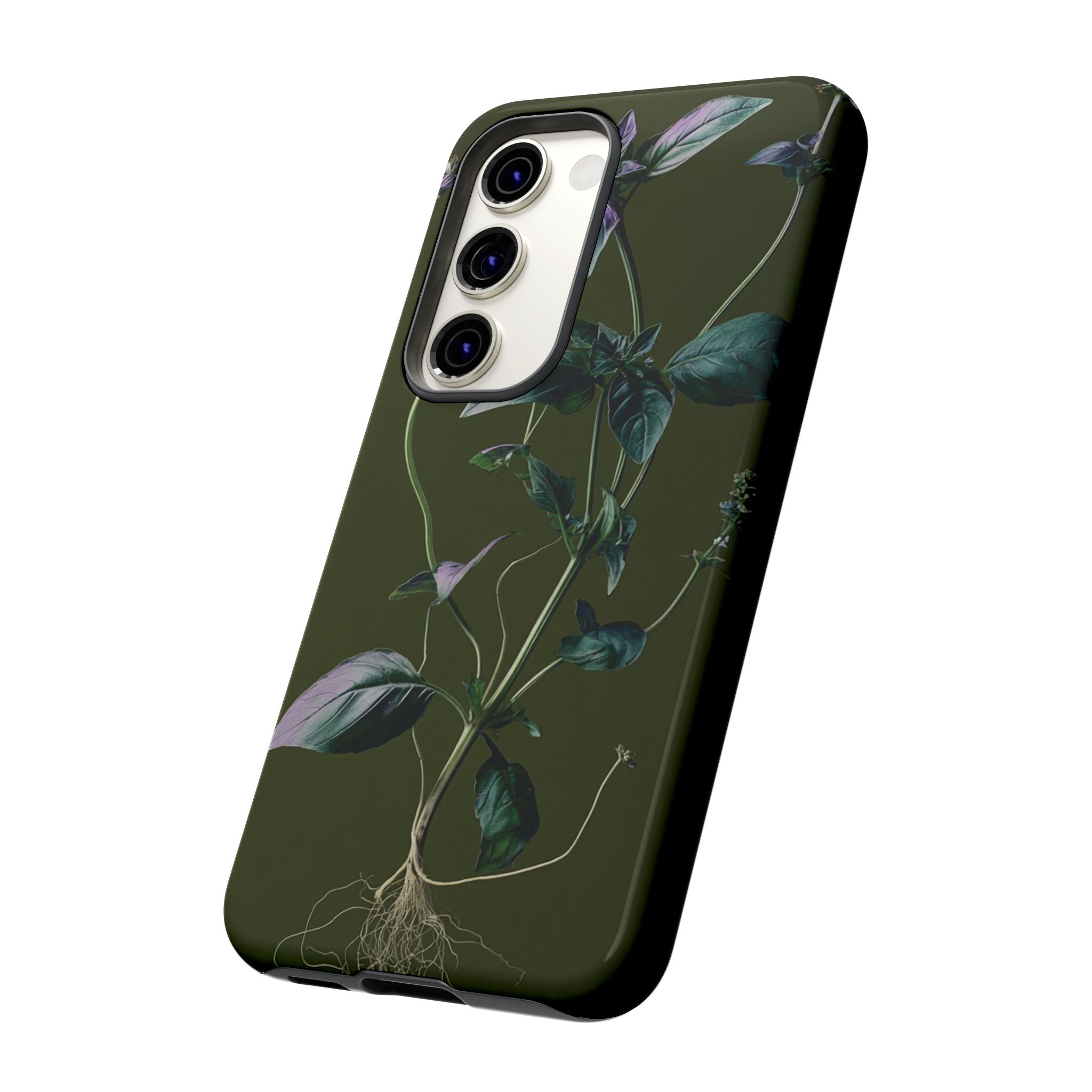 Green Botanical Phone Case, Floral Phone Cover, Nature Lover Gift
