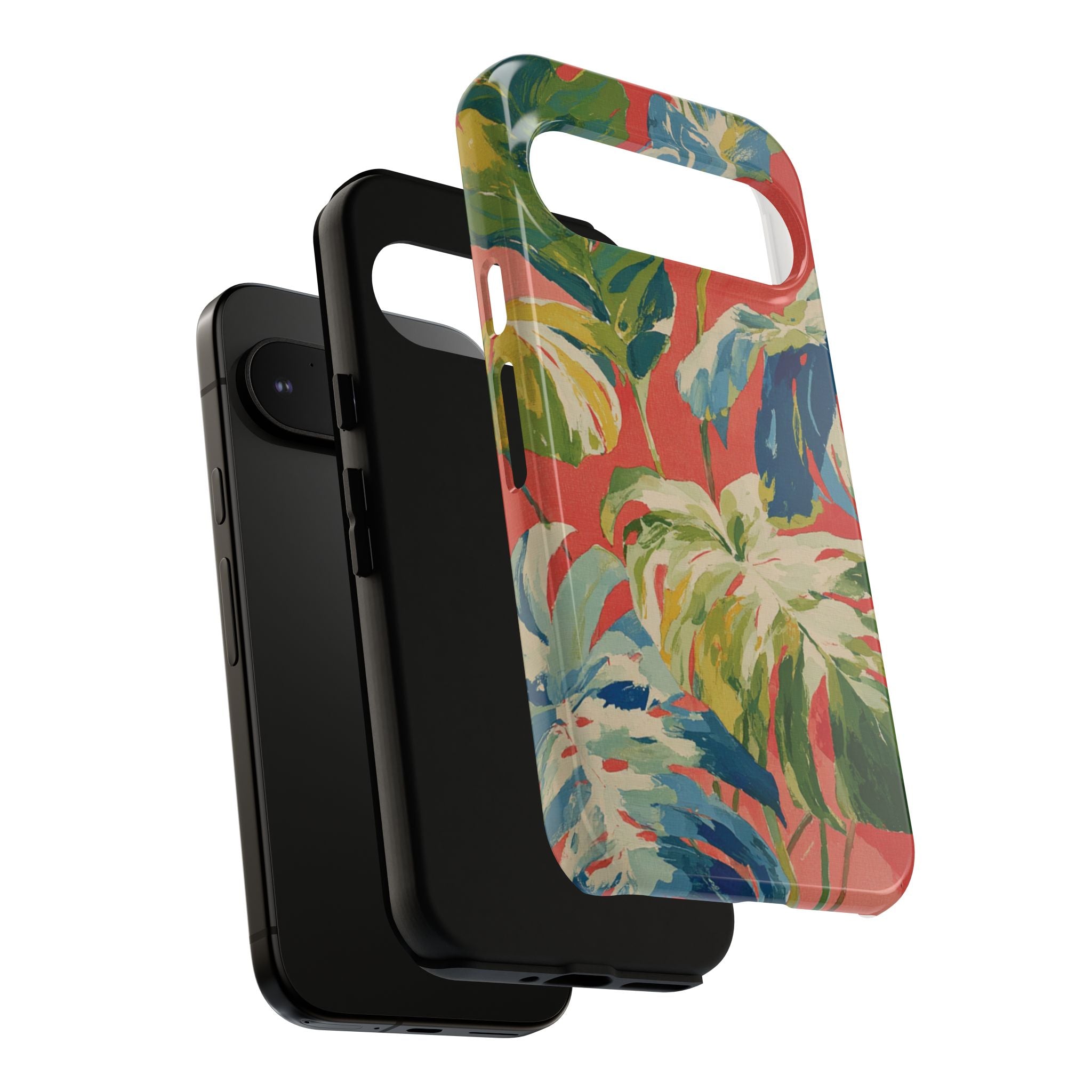 Tropical Phone Case, Floral Tough Case, Vibrant Phone Cover for Summer
