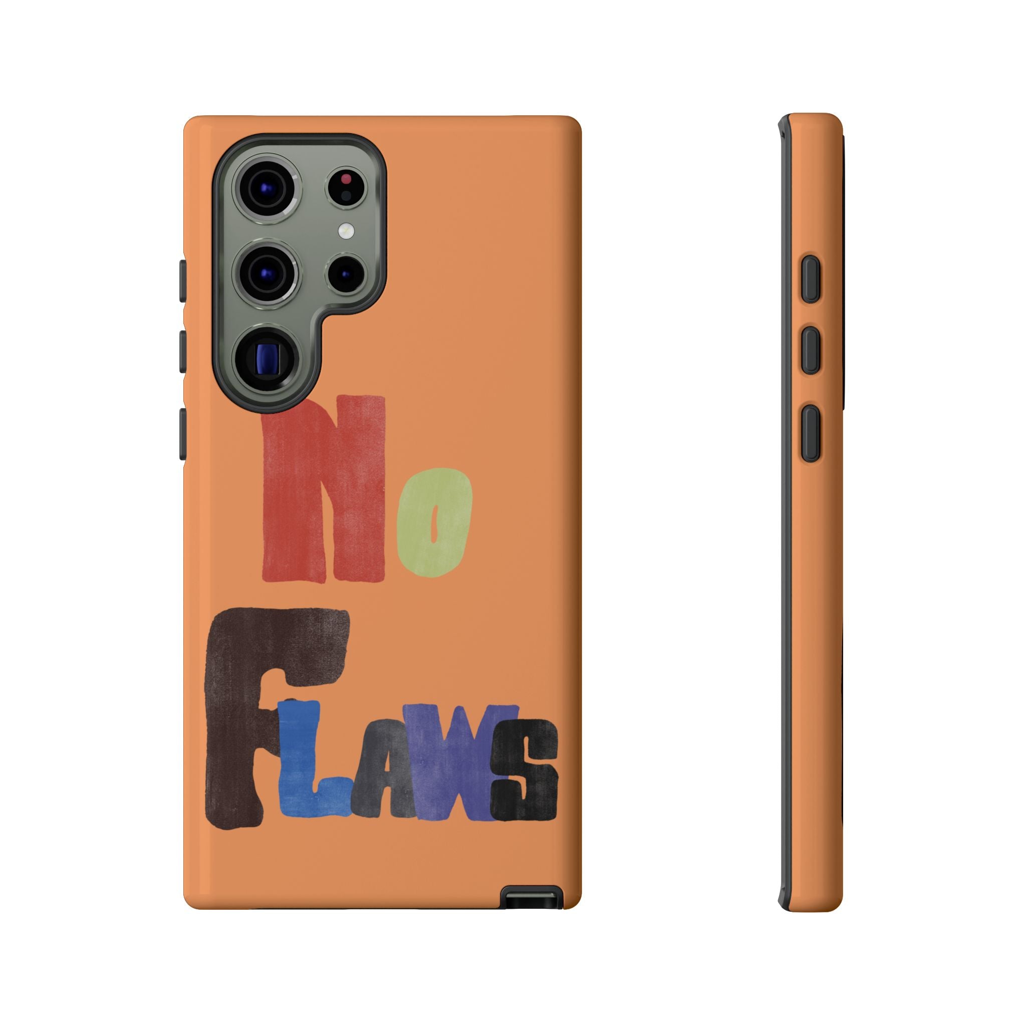 "No Flaws" Retro Hand-Lettered Protective Cover