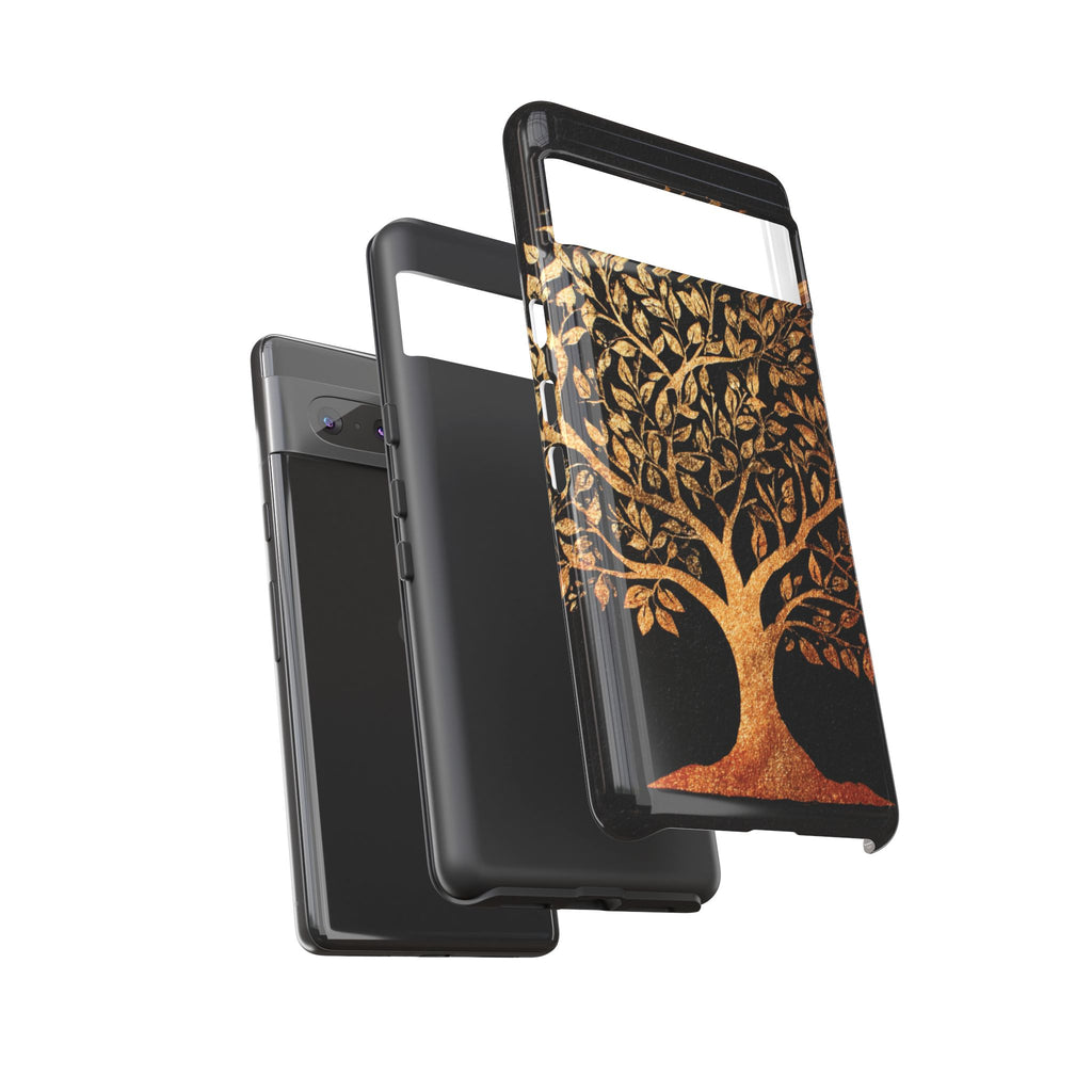 Golden Tree Phone Case, Tough Cases, Nature Lover Gift