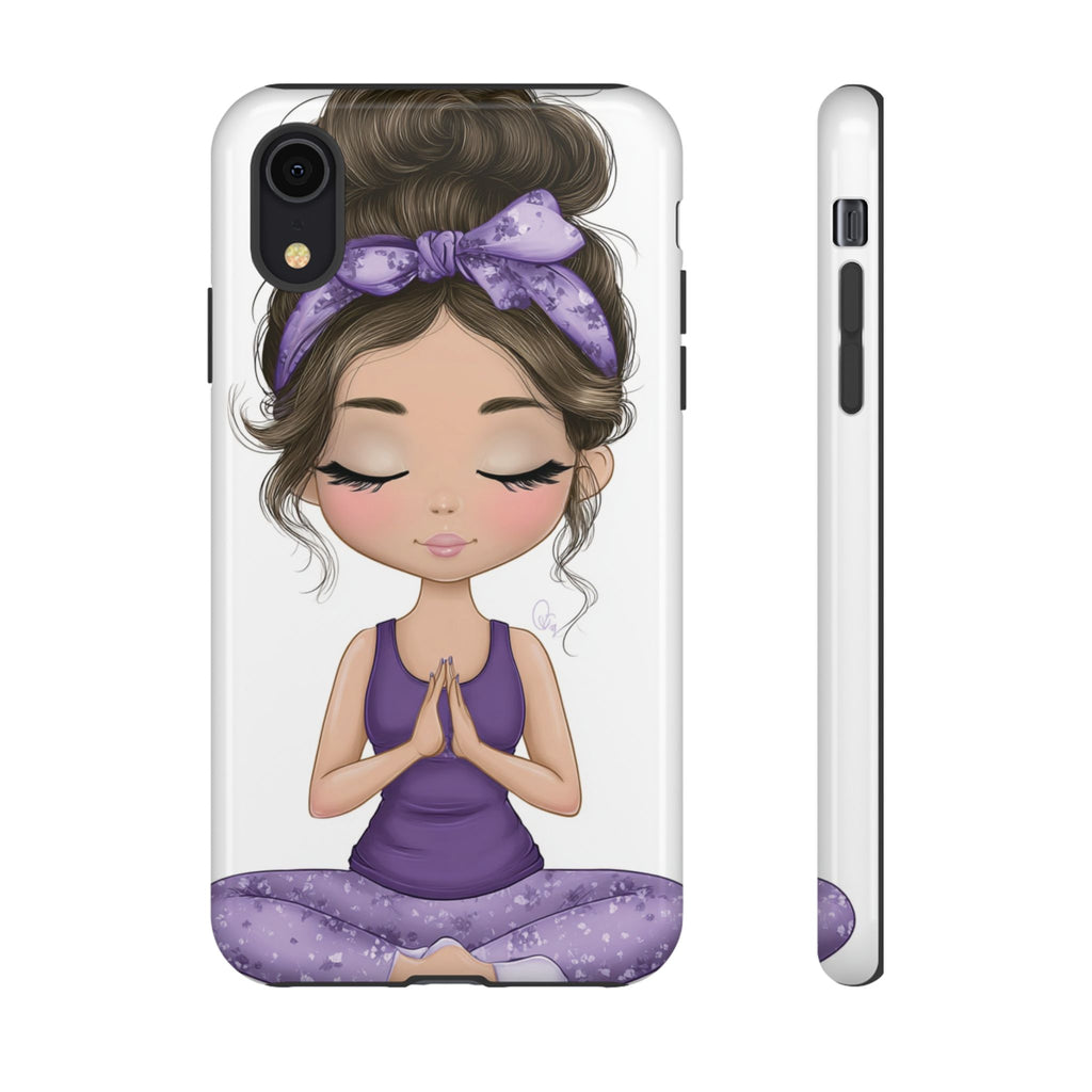 Yoga Phone Case for Mindfulness Gift for Yogis, Meditation Accessory, Zen Vibe