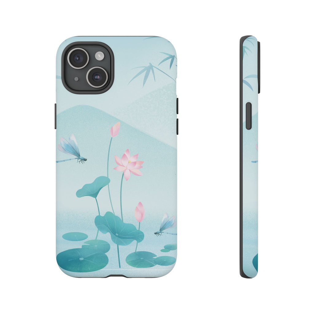 Lotus Pond Phone Case — Serene Floral iPhone Protective Cover