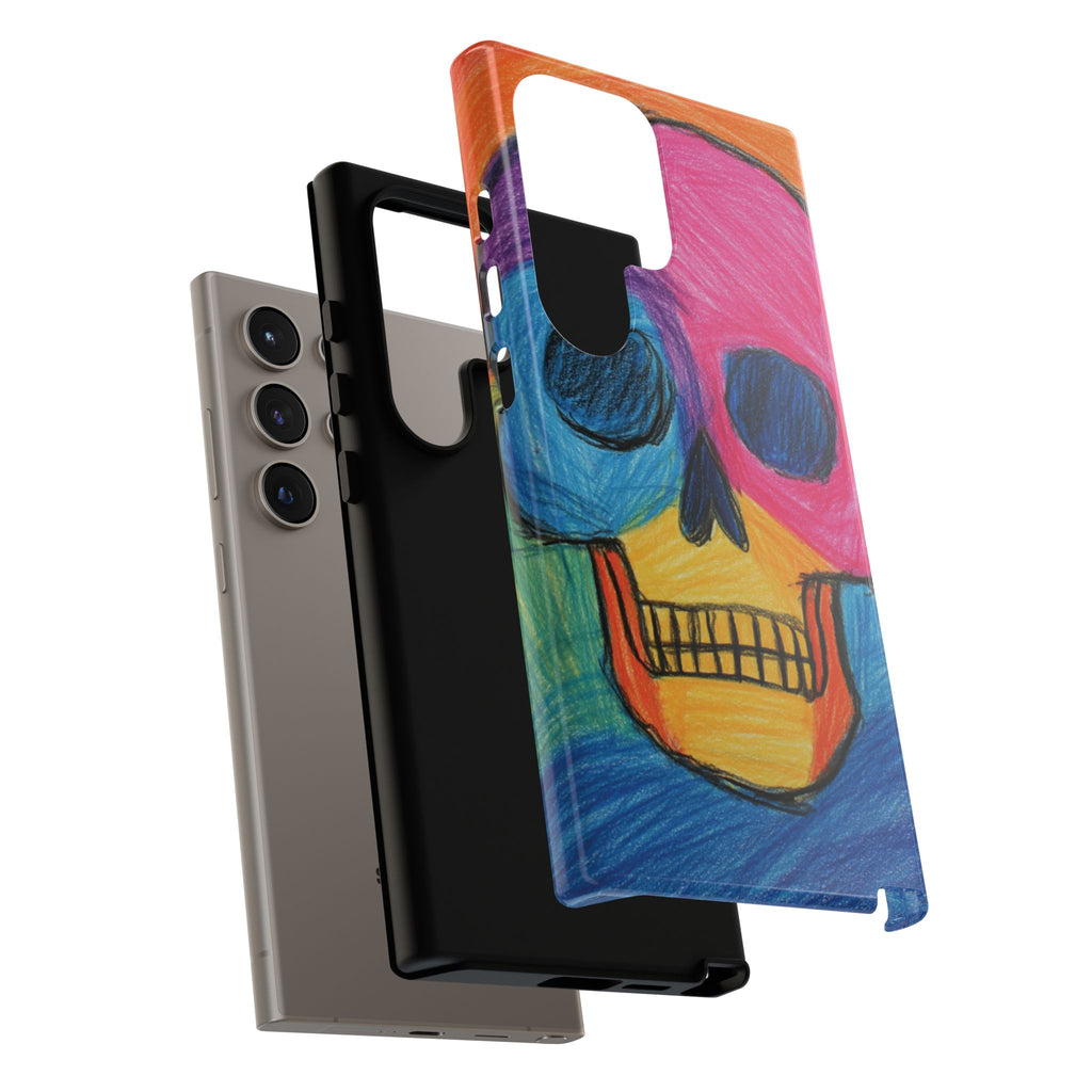 Vibrant Skull Phone Case | Tough Cases, Colorful Design, Unique Art Phone Cover