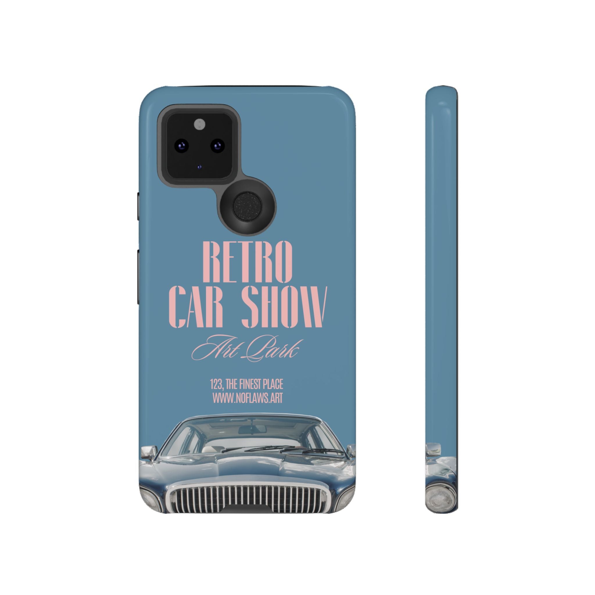 Retro Car Show Phone Case — Vintage Classic Auto Design