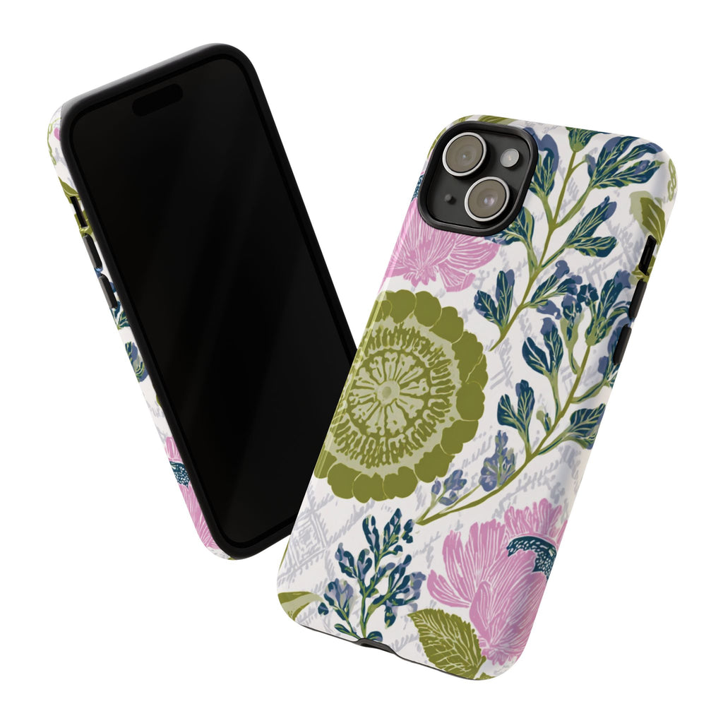 Floral Phone Case, Tough Cases with Elegant Design, Stylish Phone Accessories
