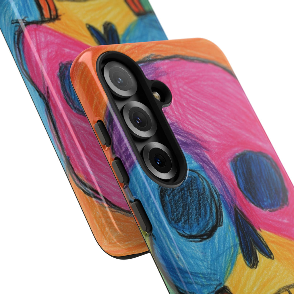 Vibrant Skull Phone Case | Tough Cases, Colorful Design, Unique Art Phone Cover