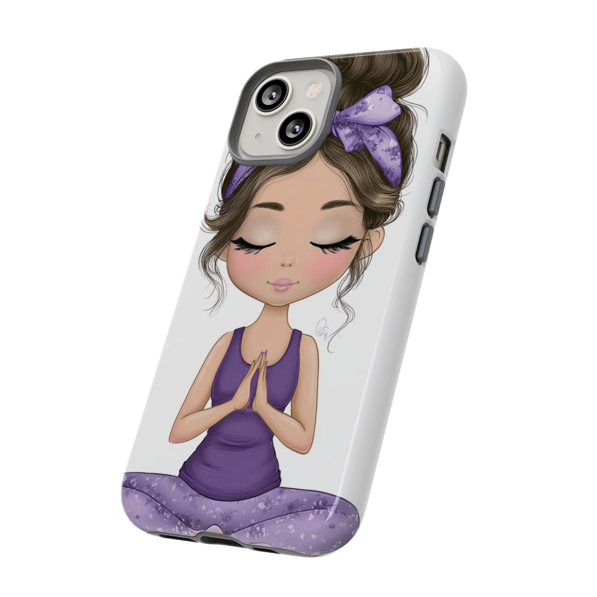 Yoga Phone Case for Mindfulness Gift for Yogis, Meditation Accessory, Zen Vibe