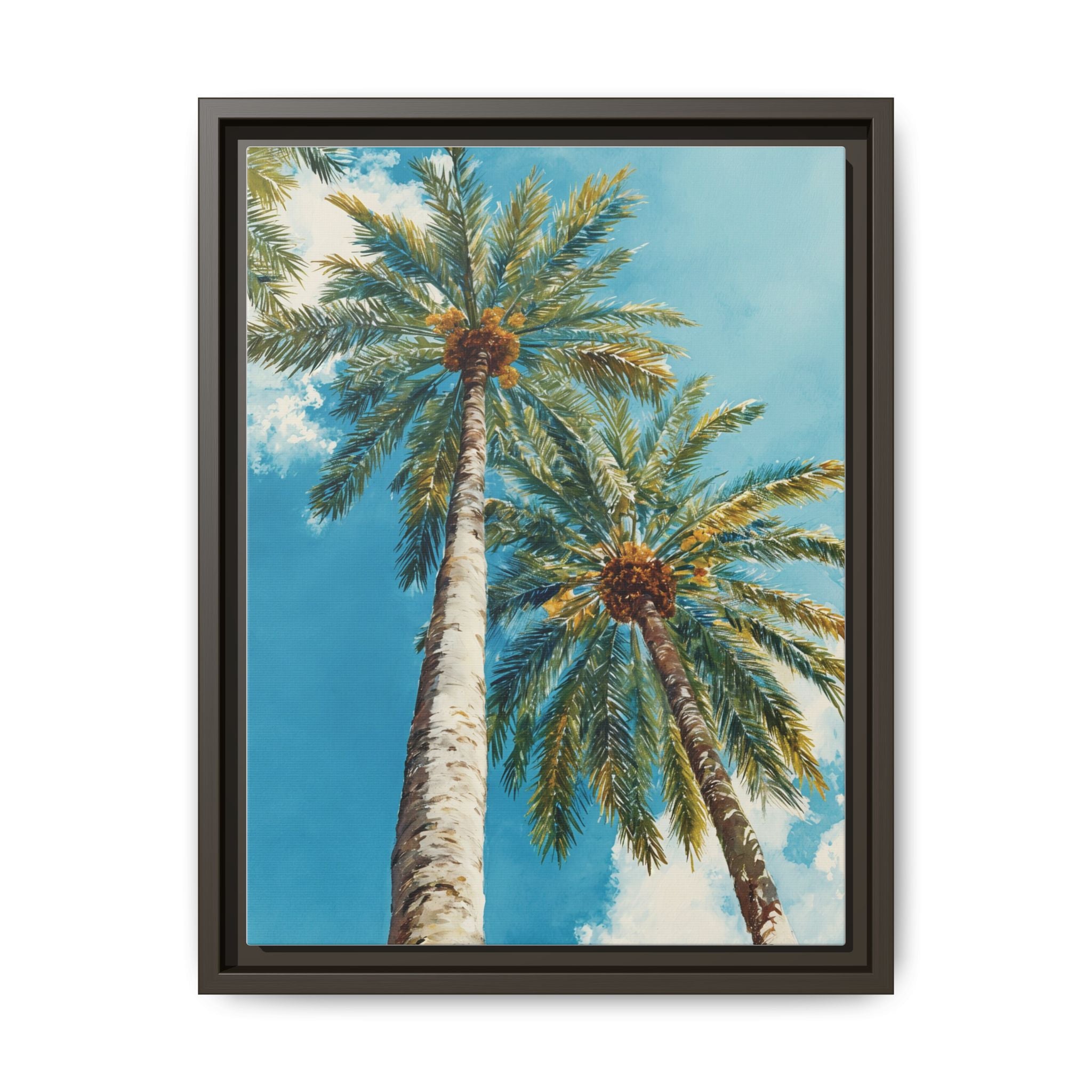 Palm Tree Sky Matte Canvas Print