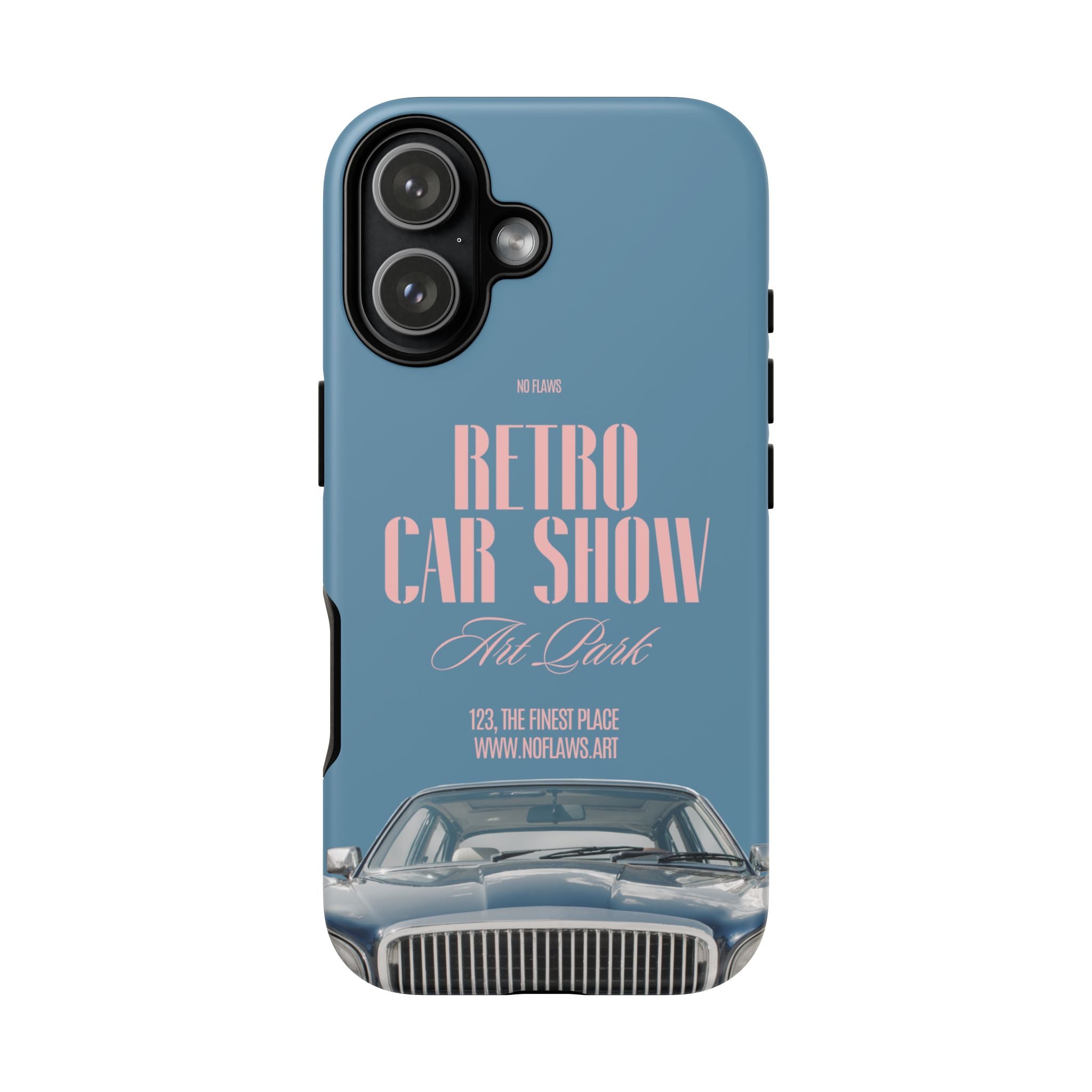 Retro Car Show Phone Case — Vintage Classic Auto Design
