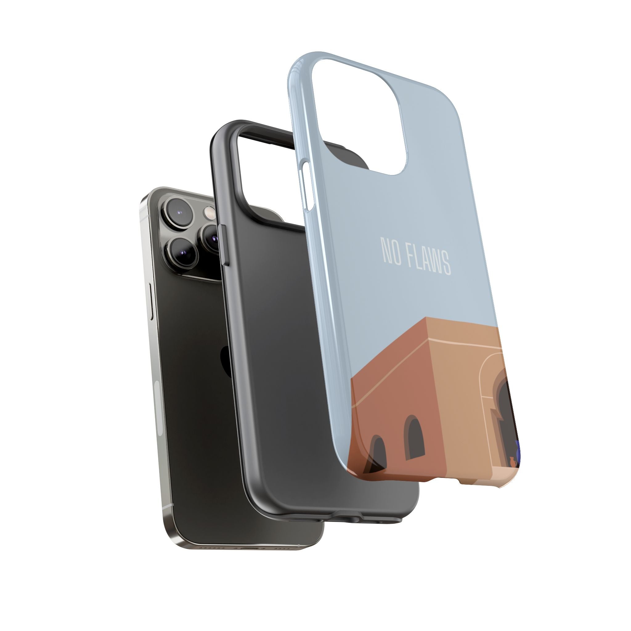 Minimal Desert Illustration “No Flaws” Protective Tough Case