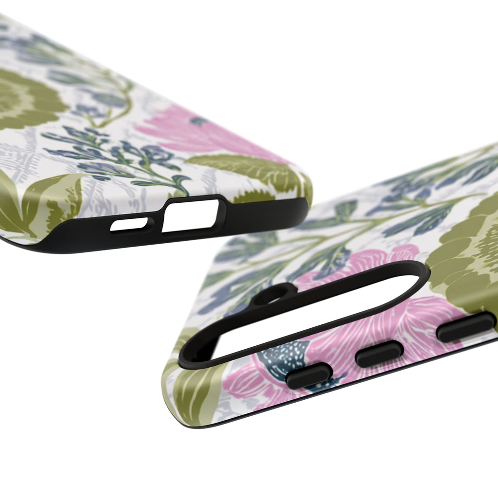 Floral Phone Case, Tough Cases with Elegant Design, Stylish Phone Accessories
