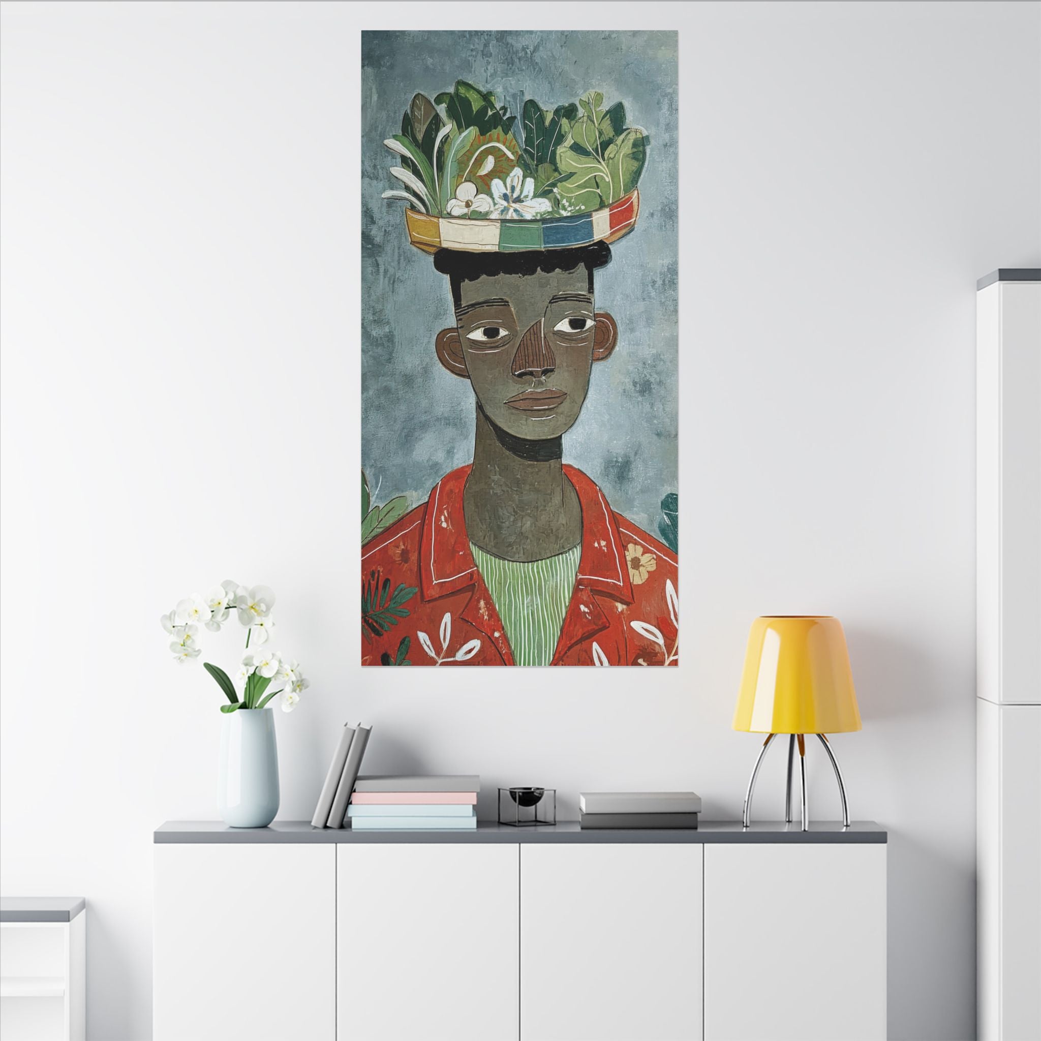 The Garden Within: Contemporary Portrait Canvas Art