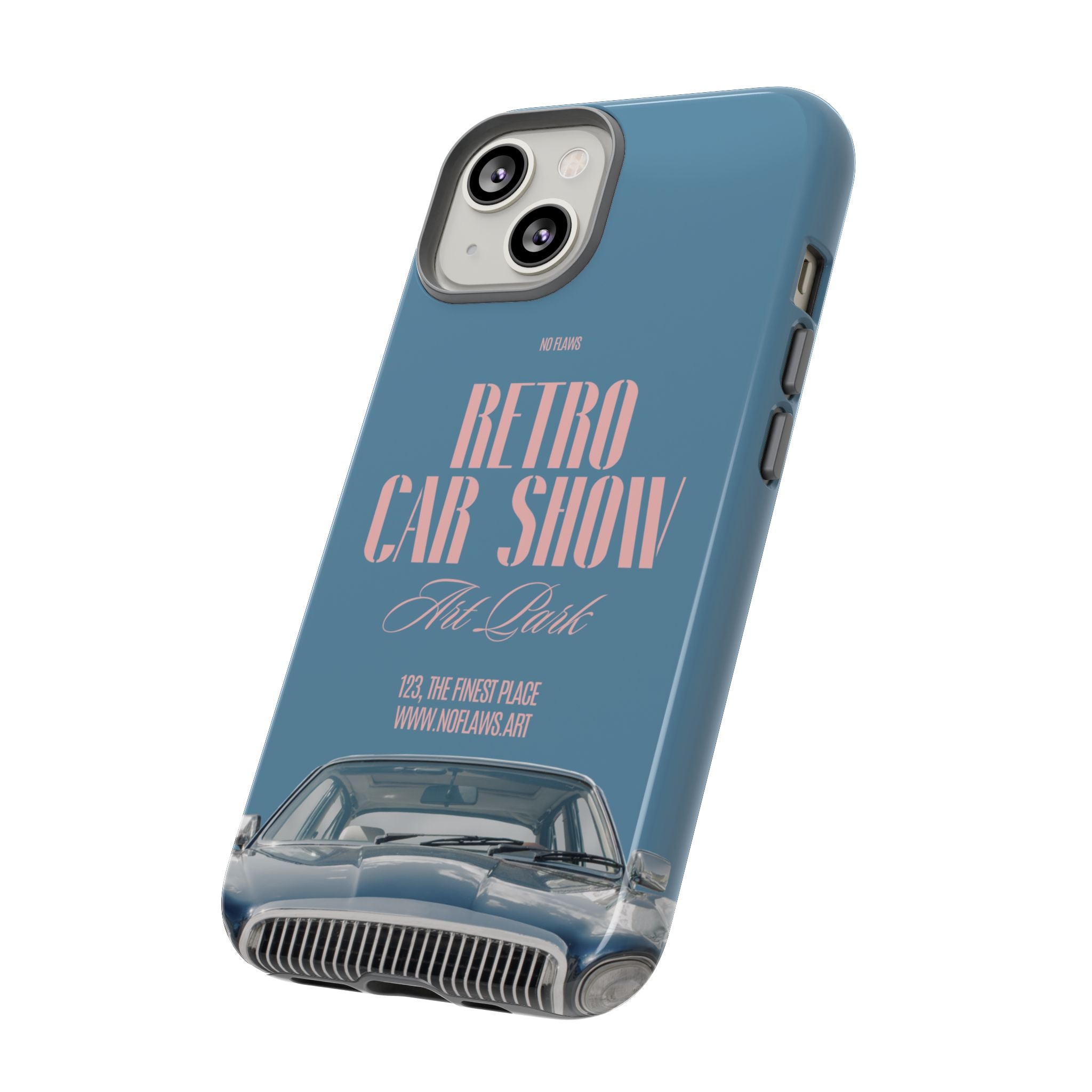 Retro Car Show Phone Case — Vintage Classic Auto Design