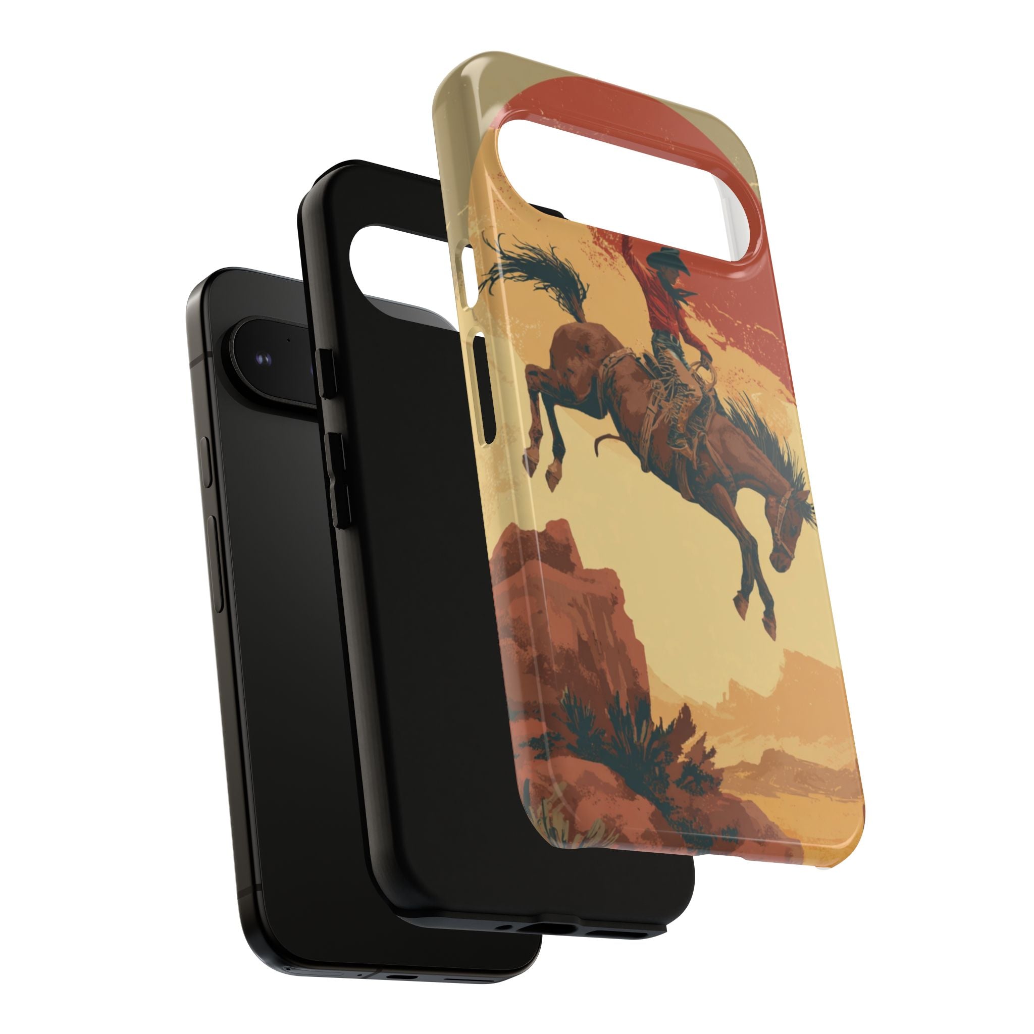 Cowboy Phone Case - Wild West Style, Tough Protection for Outdoor Lovers
