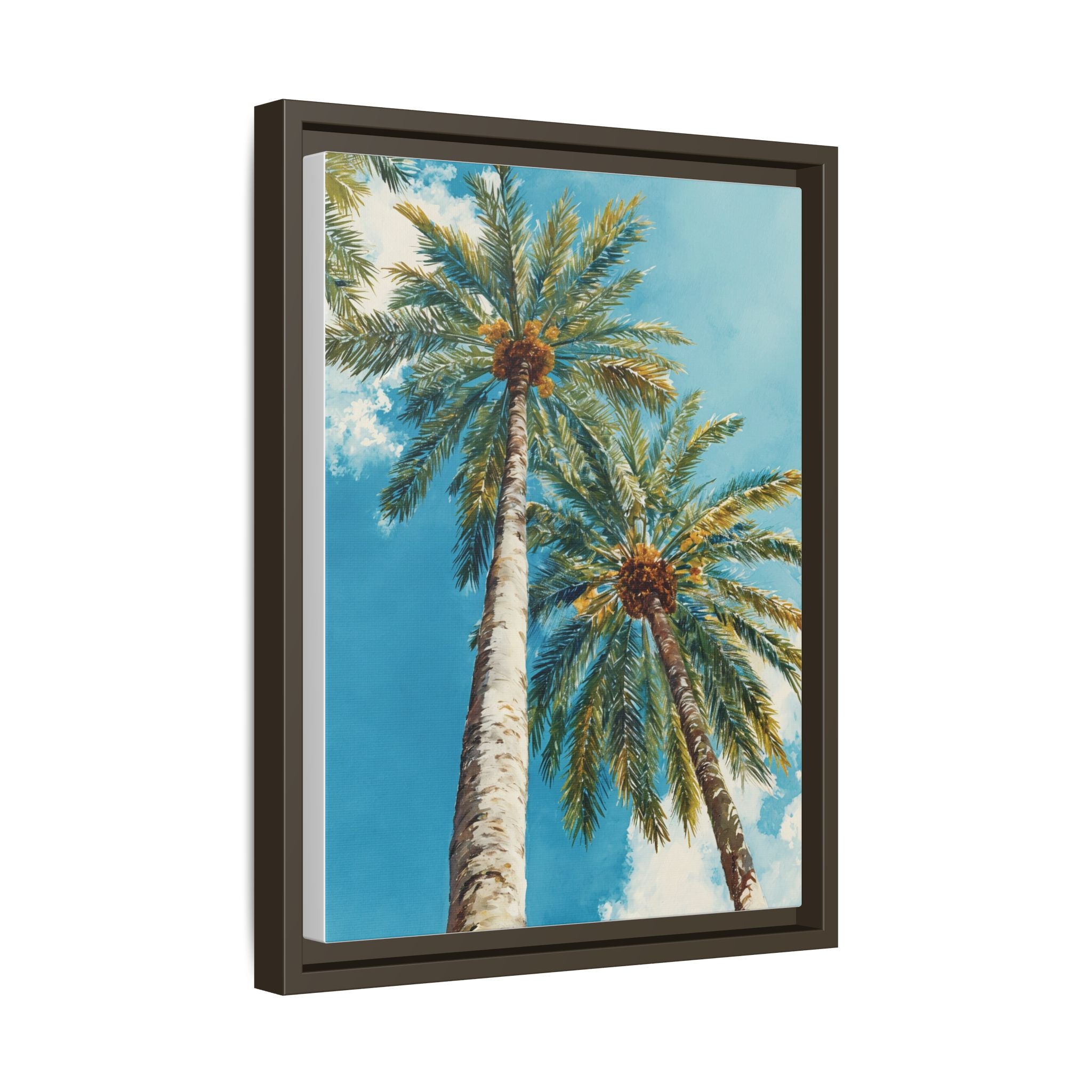 Palm Tree Sky Matte Canvas Print