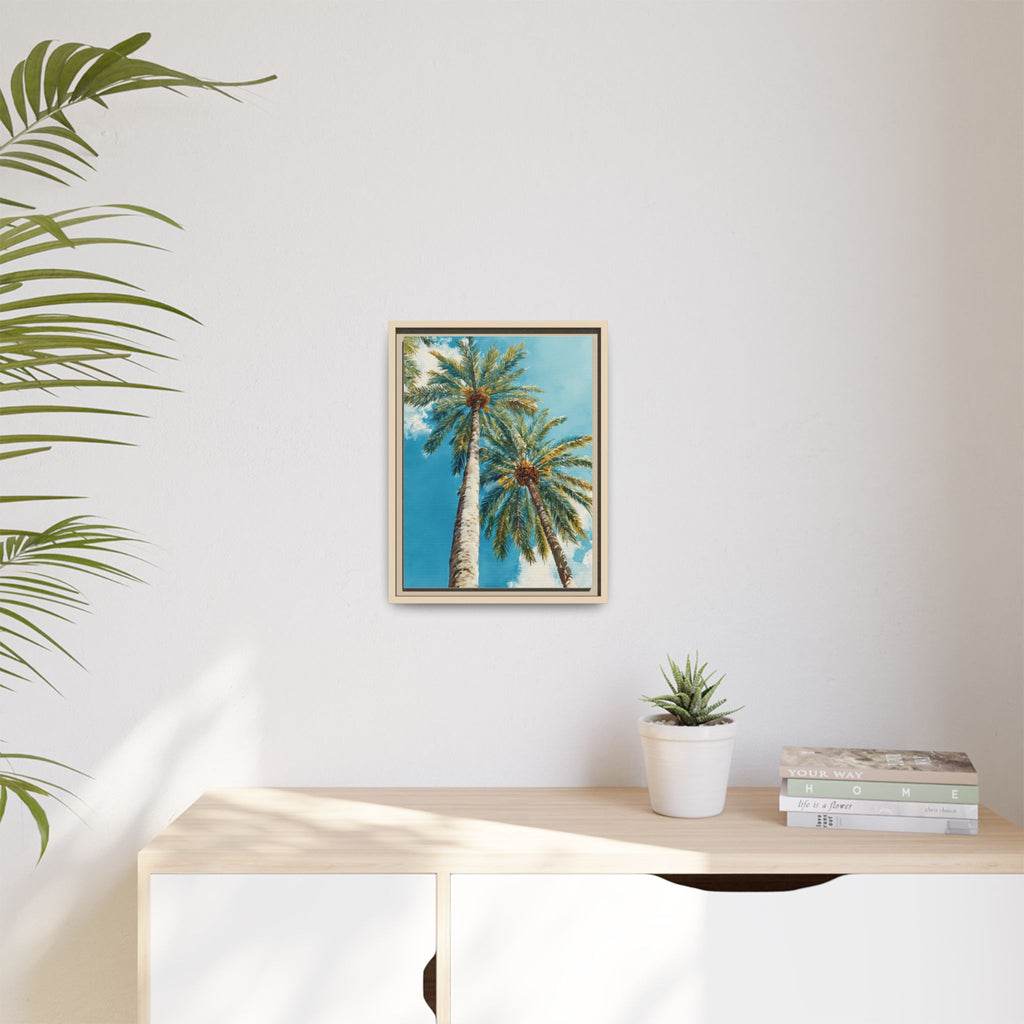 Palm Tree Sky Matte Canvas Print
