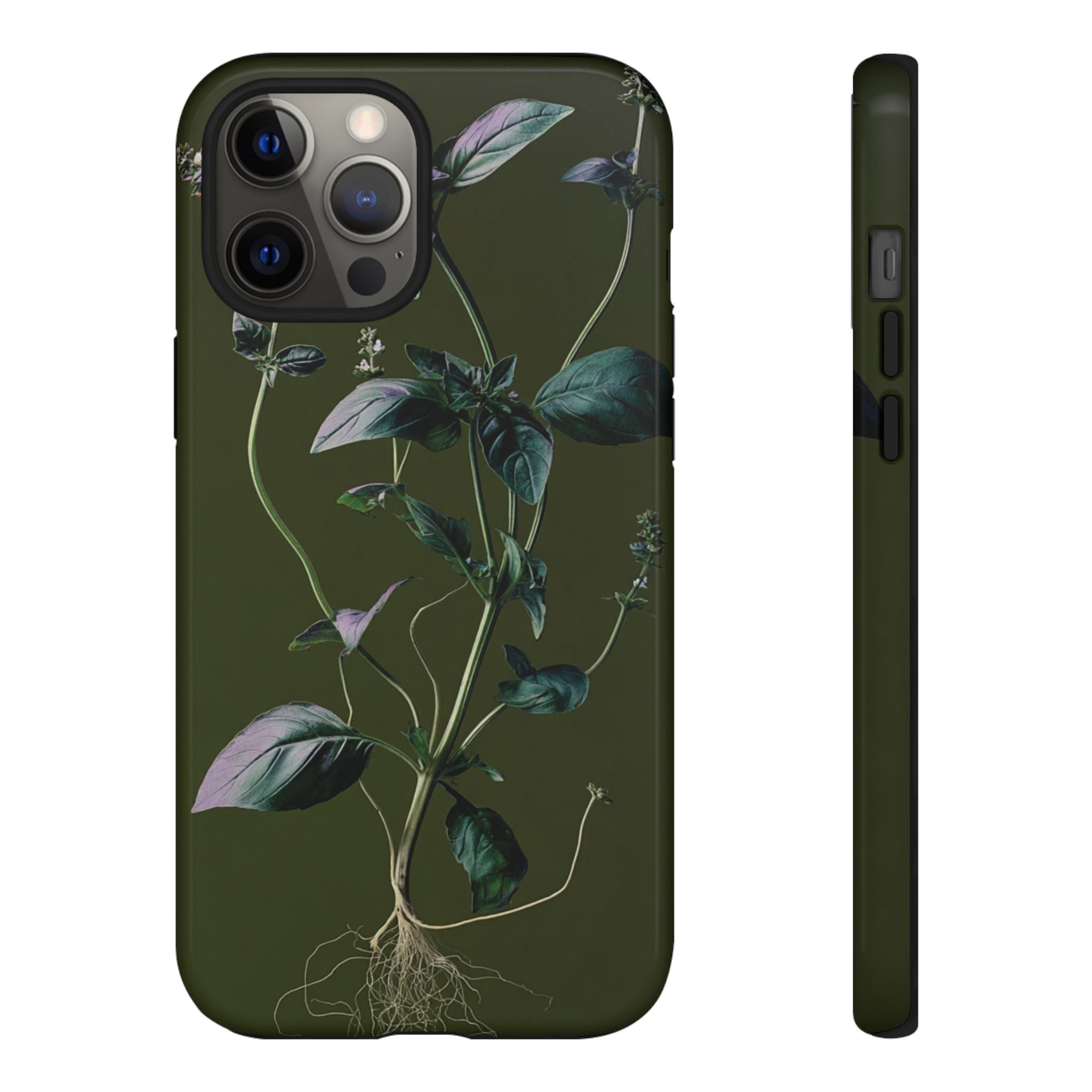 Green Botanical Phone Case, Floral Phone Cover, Nature Lover Gift