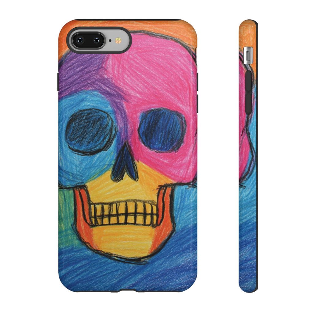 Vibrant Skull Phone Case | Tough Cases, Colorful Design, Unique Art Phone Cover