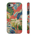 Tropical Phone Case, Floral Tough Case, Vibrant Phone Cover for Summer