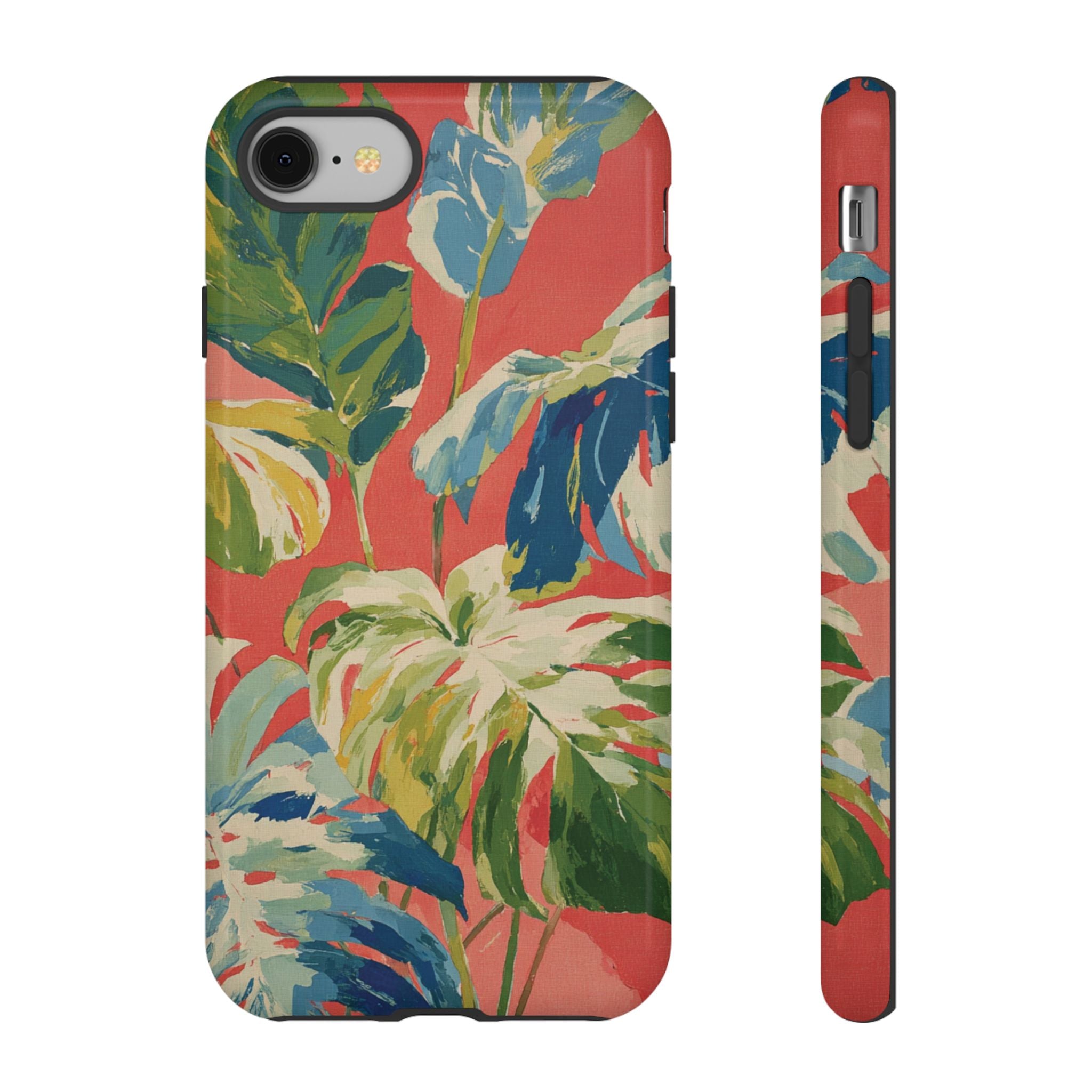 Tropical Phone Case, Floral Tough Case, Vibrant Phone Cover for Summer