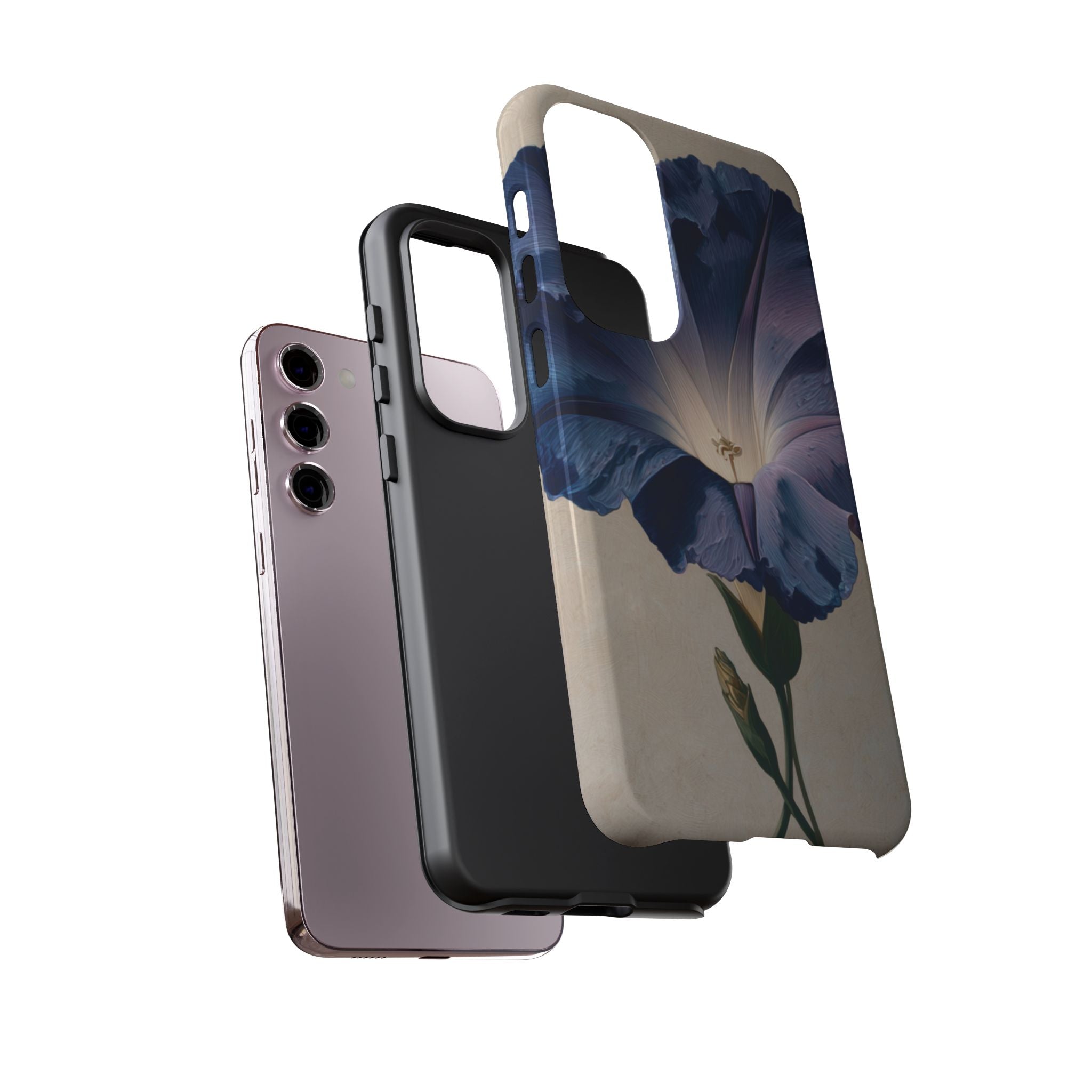 Floral Phone Case, Tough Cases with Purple Flower Design, Phone Accessories