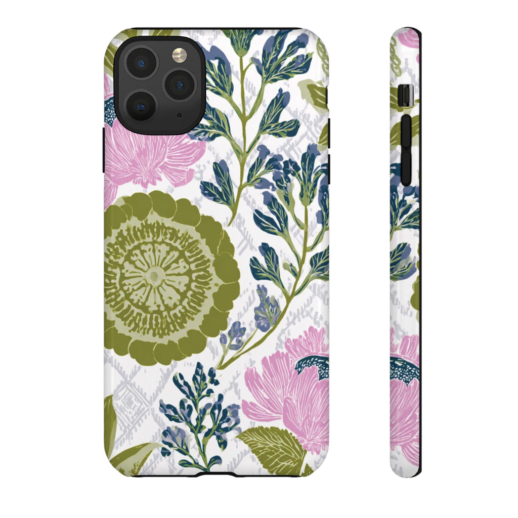 Floral Phone Case, Tough Cases with Elegant Design, Stylish Phone Accessories
