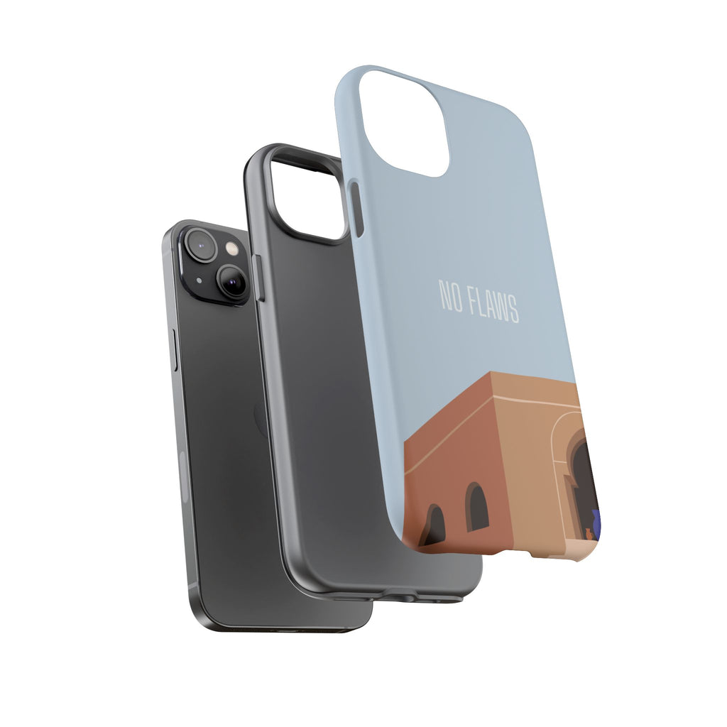 Minimal Desert Illustration “No Flaws” Protective Tough Case