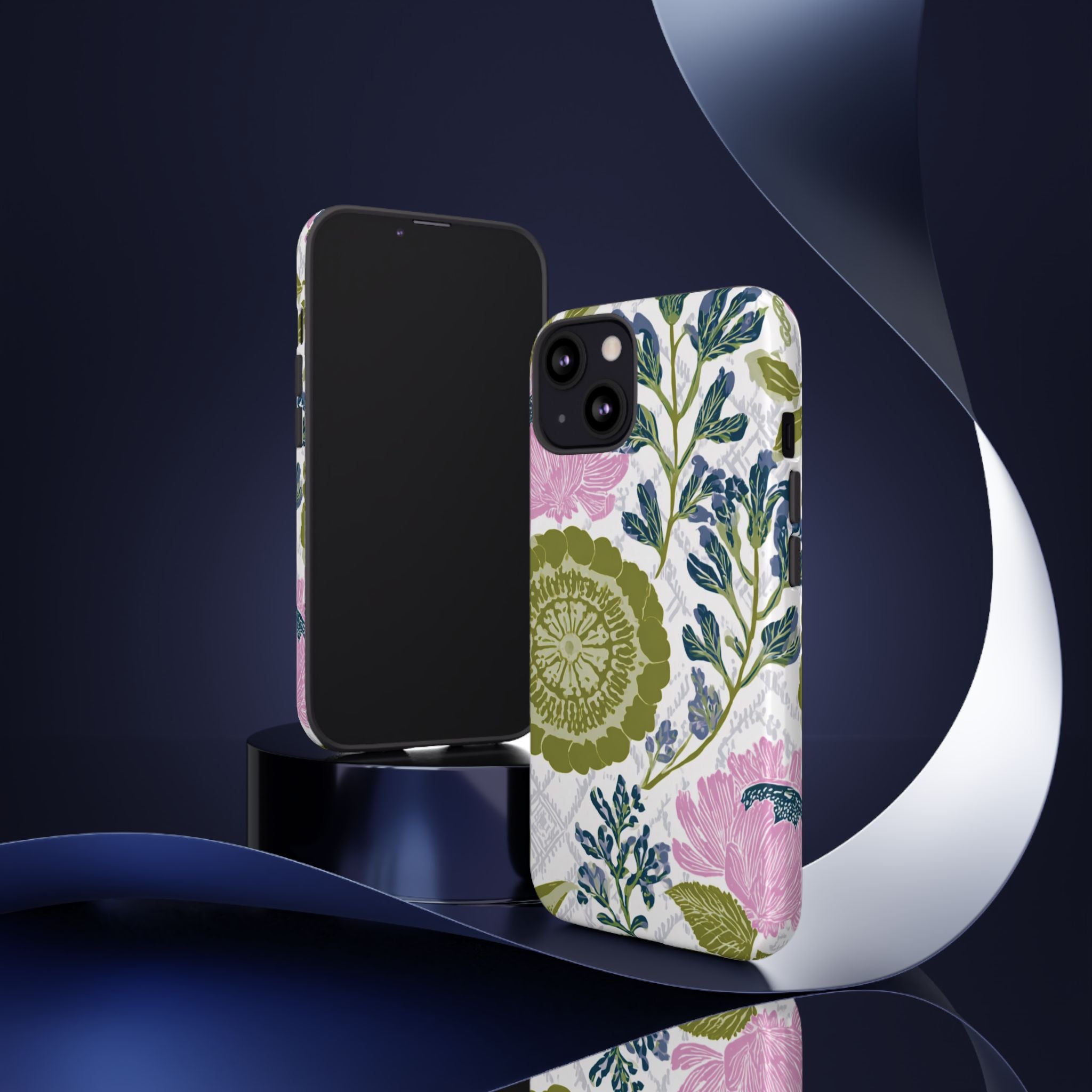 Floral Phone Case, Tough Cases with Elegant Design, Stylish Phone Accessories