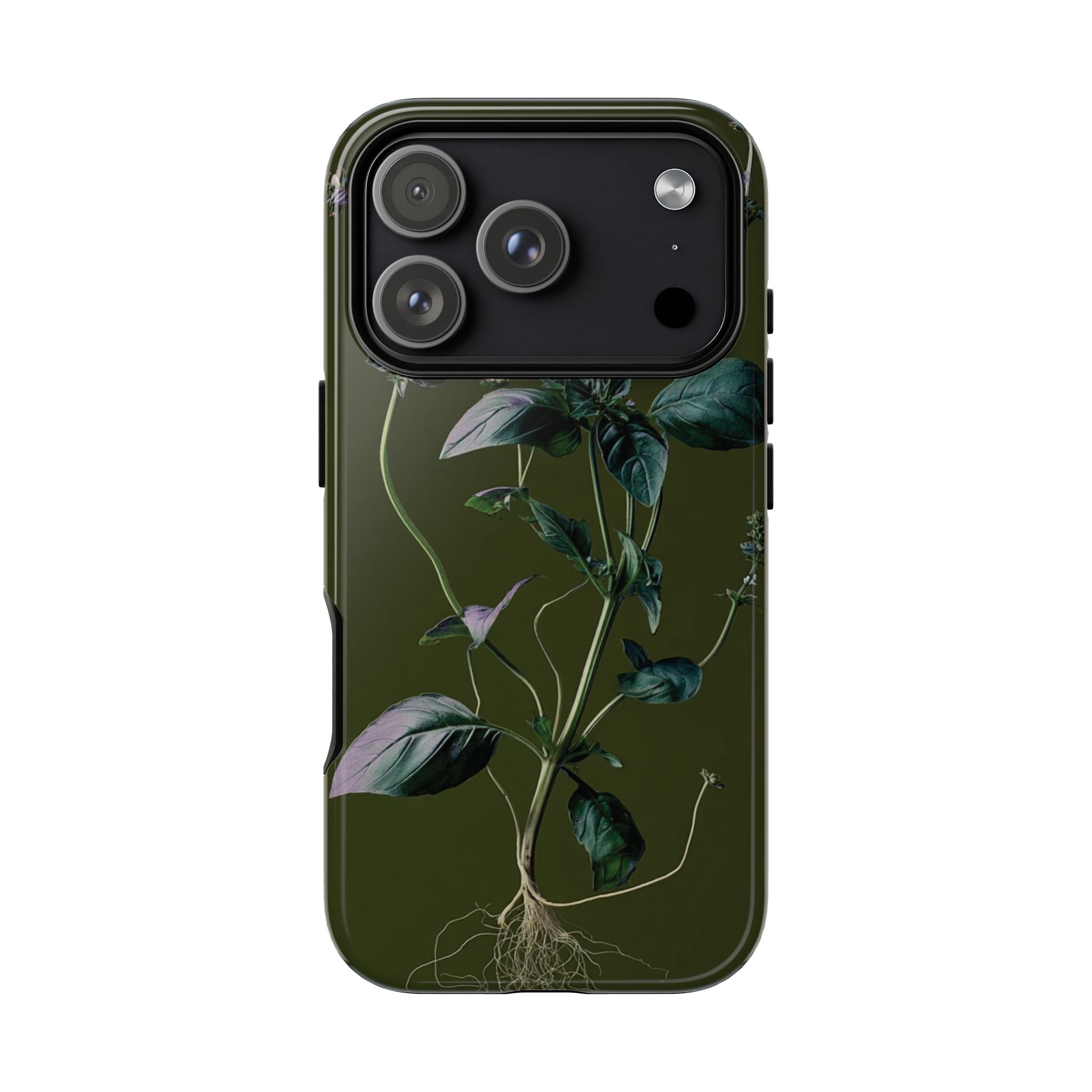 Green Botanical Phone Case, Floral Phone Cover, Nature Lover Gift